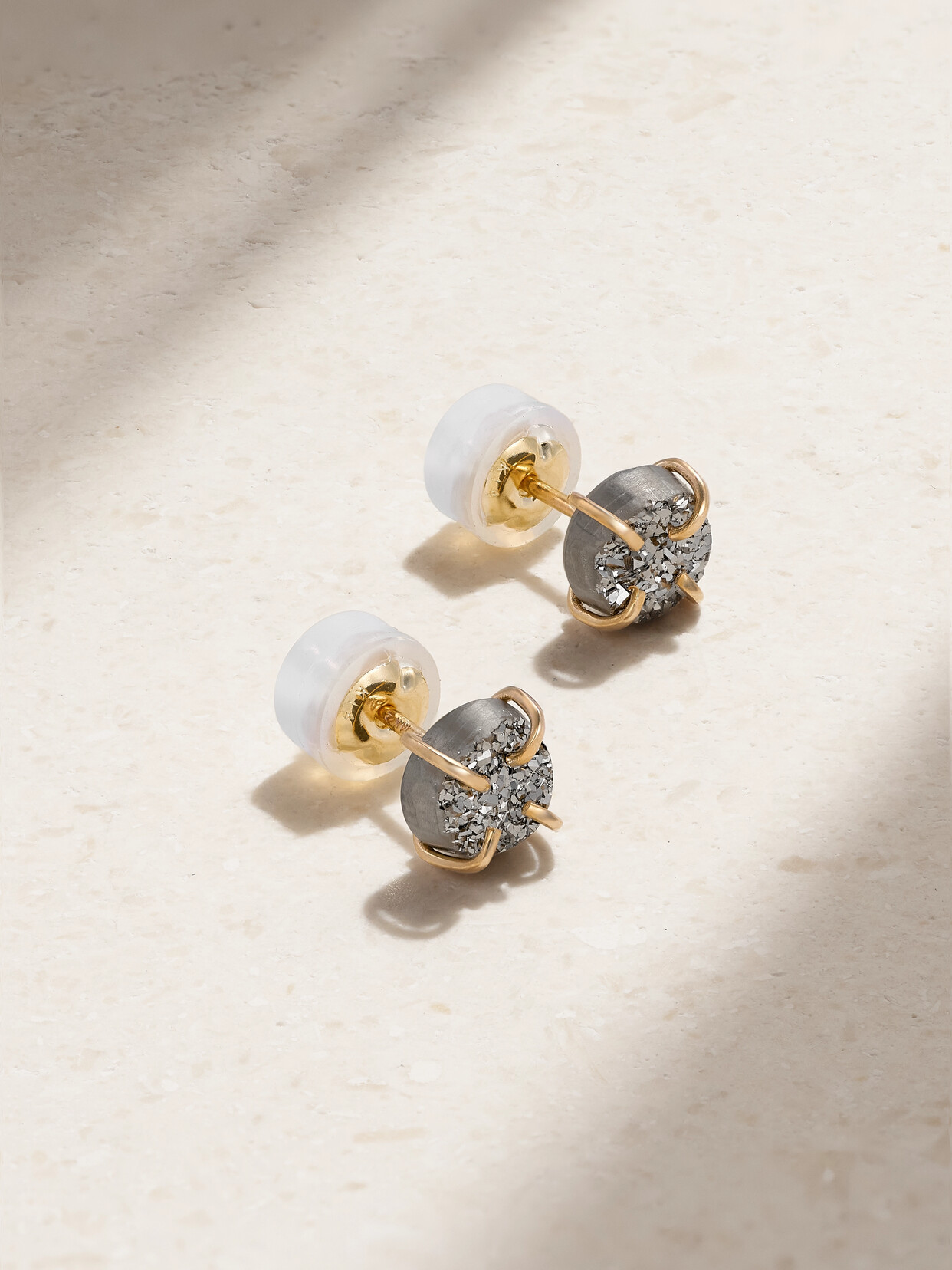 Melissa Joy Manning - 14-karat Gold Druzy Earrings - One size