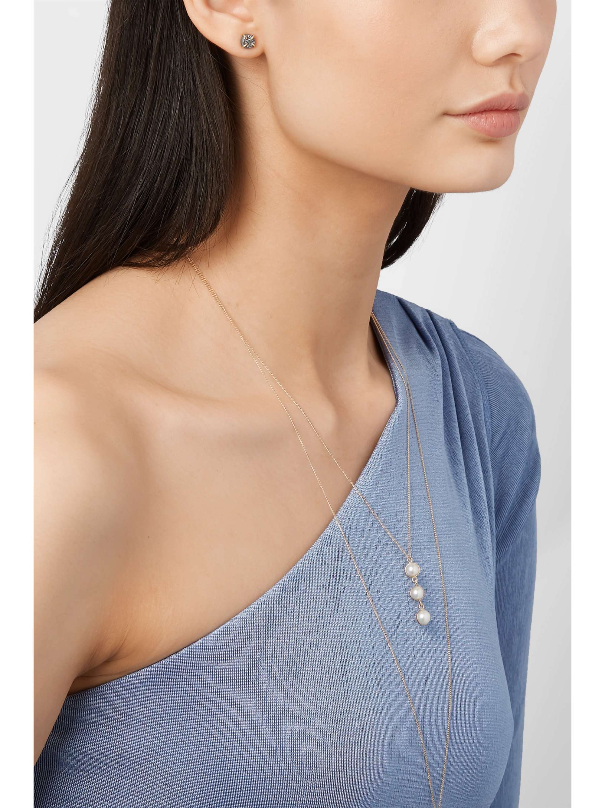 MELISSA JOY MANNING 14-karat gold druzy earrings
