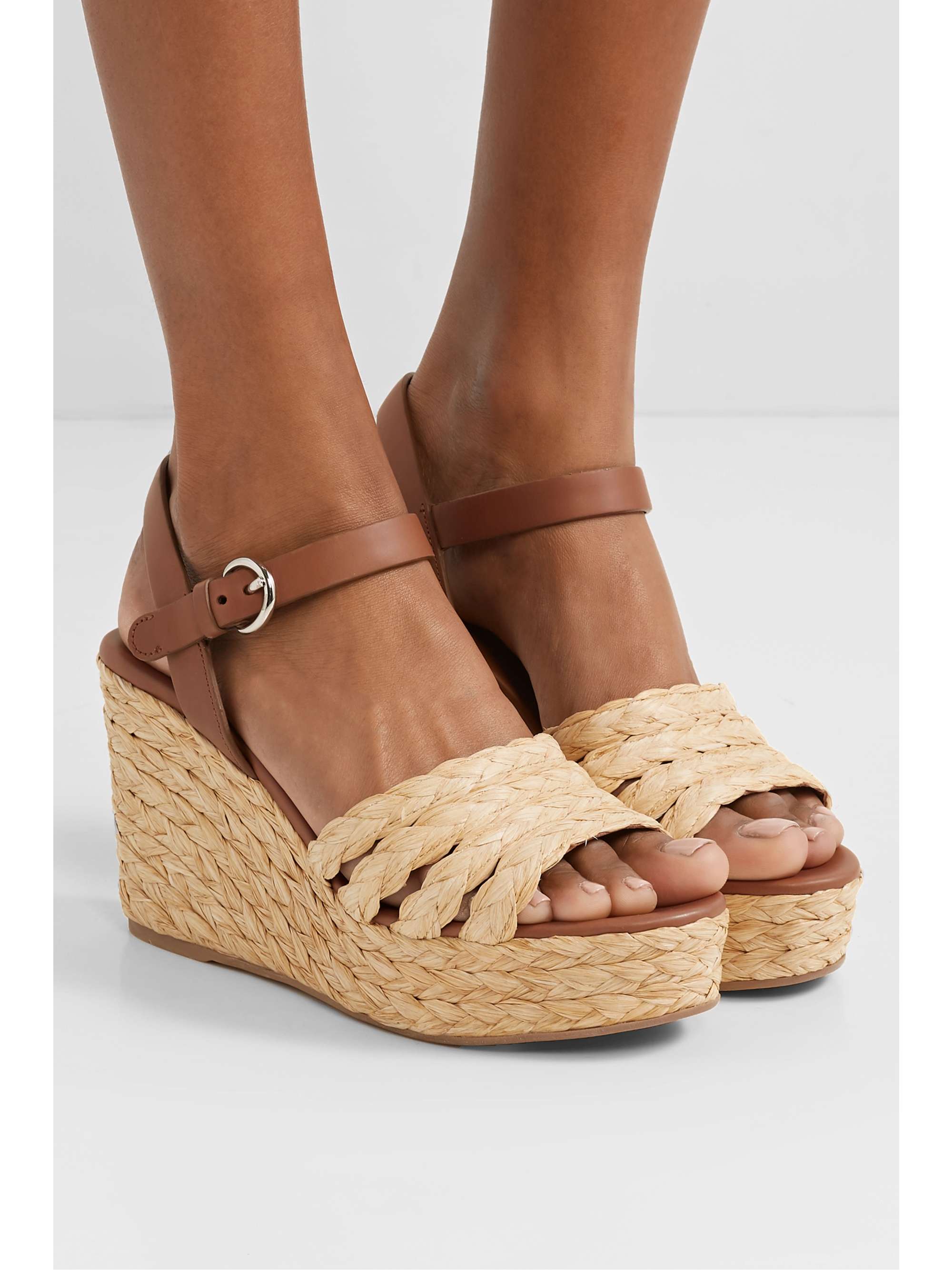 prada espadrille wedge