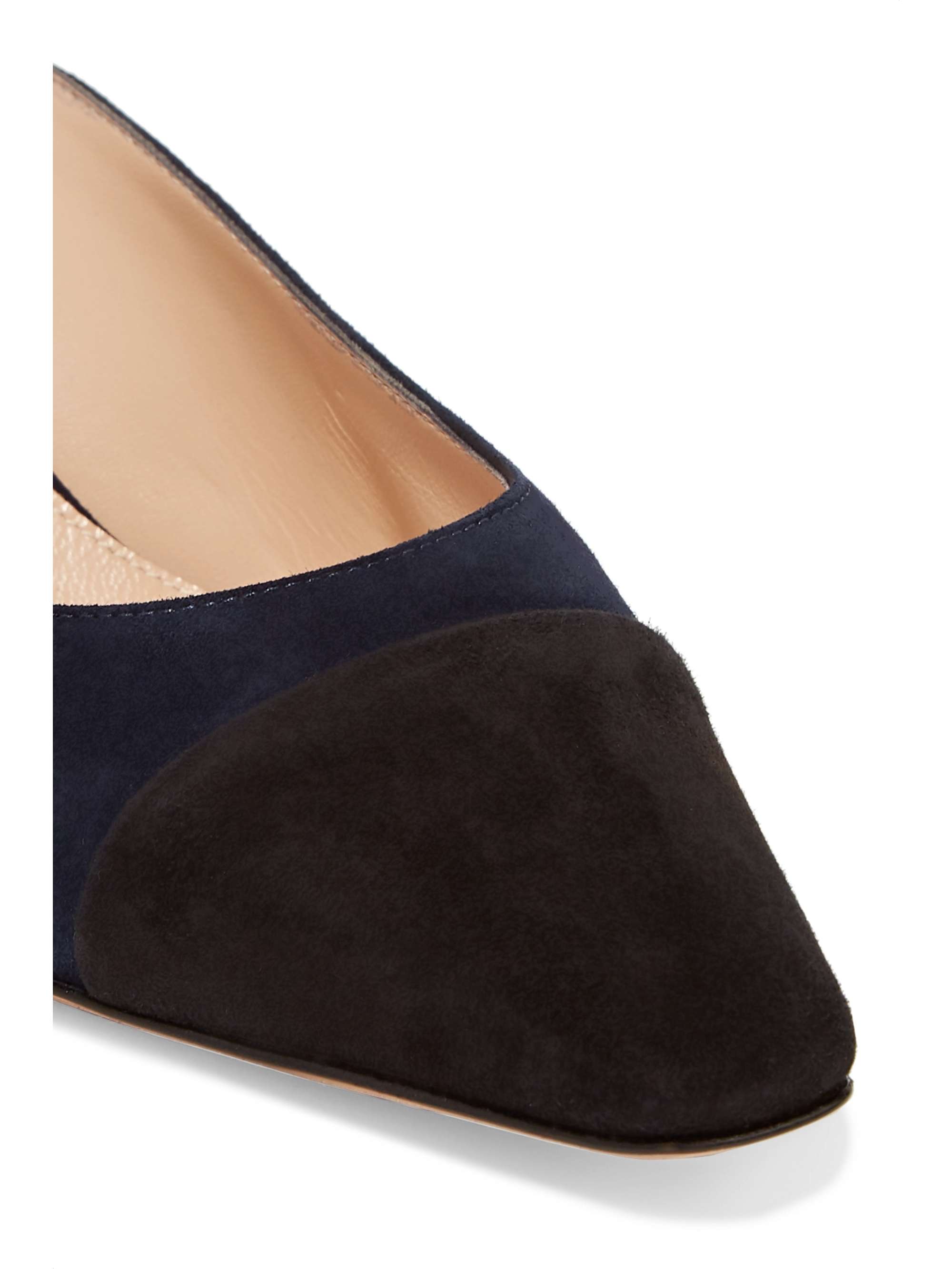 GIANVITO ROSSI Lucy 70 two-tone leather mules