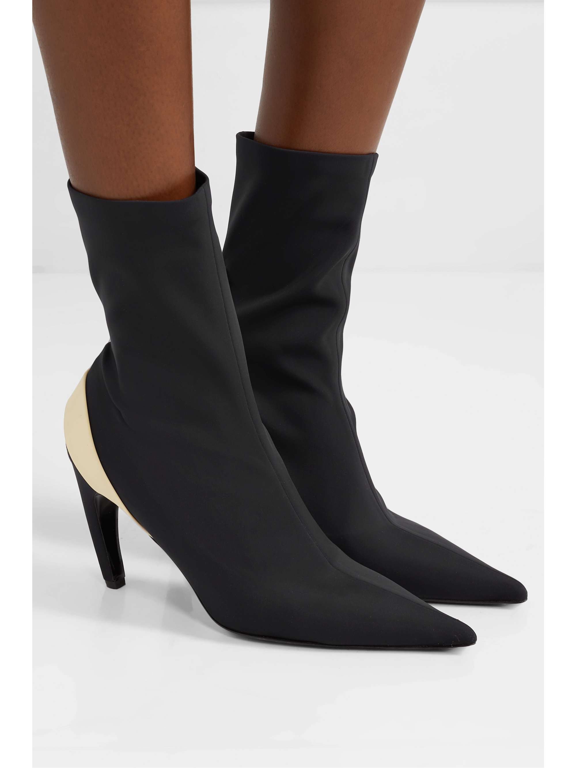 PROENZA SCHOULER Rubber-trimmed stretch-knit sock boots