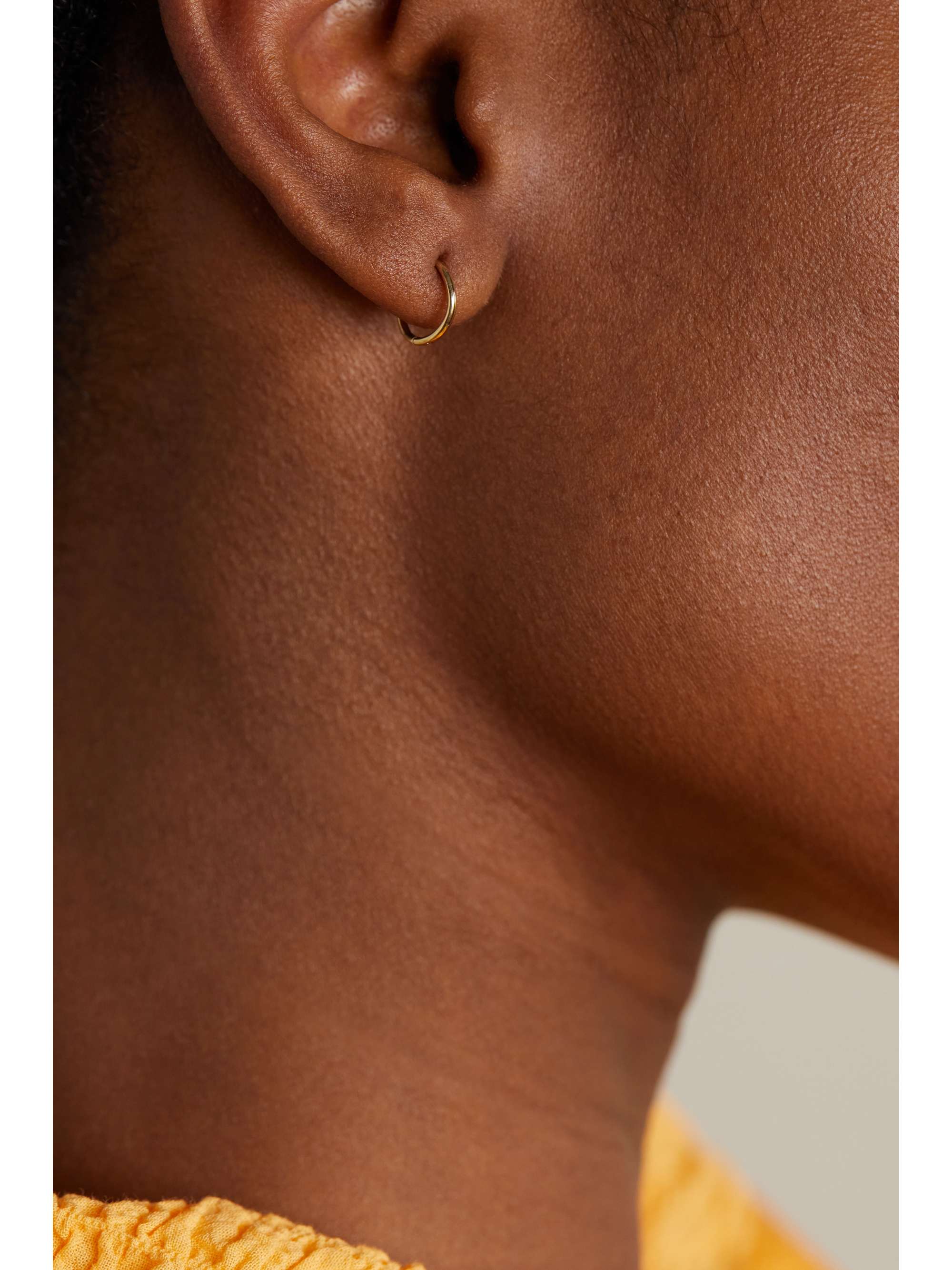 MARIA TASH 8mm 14-karat gold hoop earring
