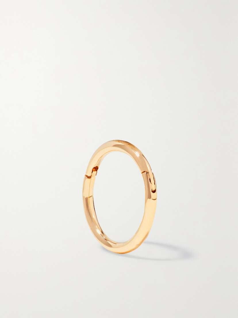 MARIA TASH 8mm 14-karat Gold Hoop Earring