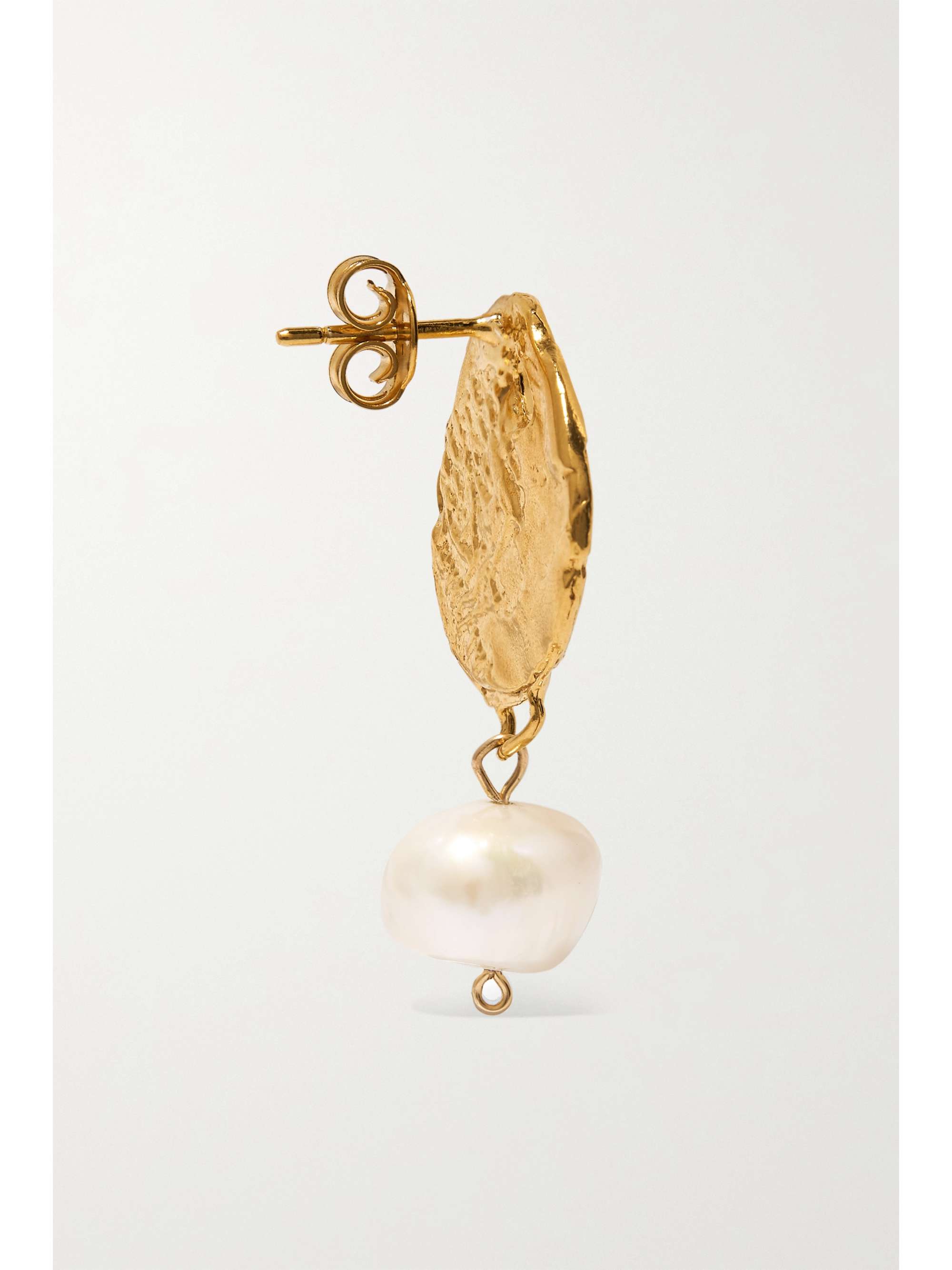 ALIGHIERI Beacon gold-plated pearl earrings