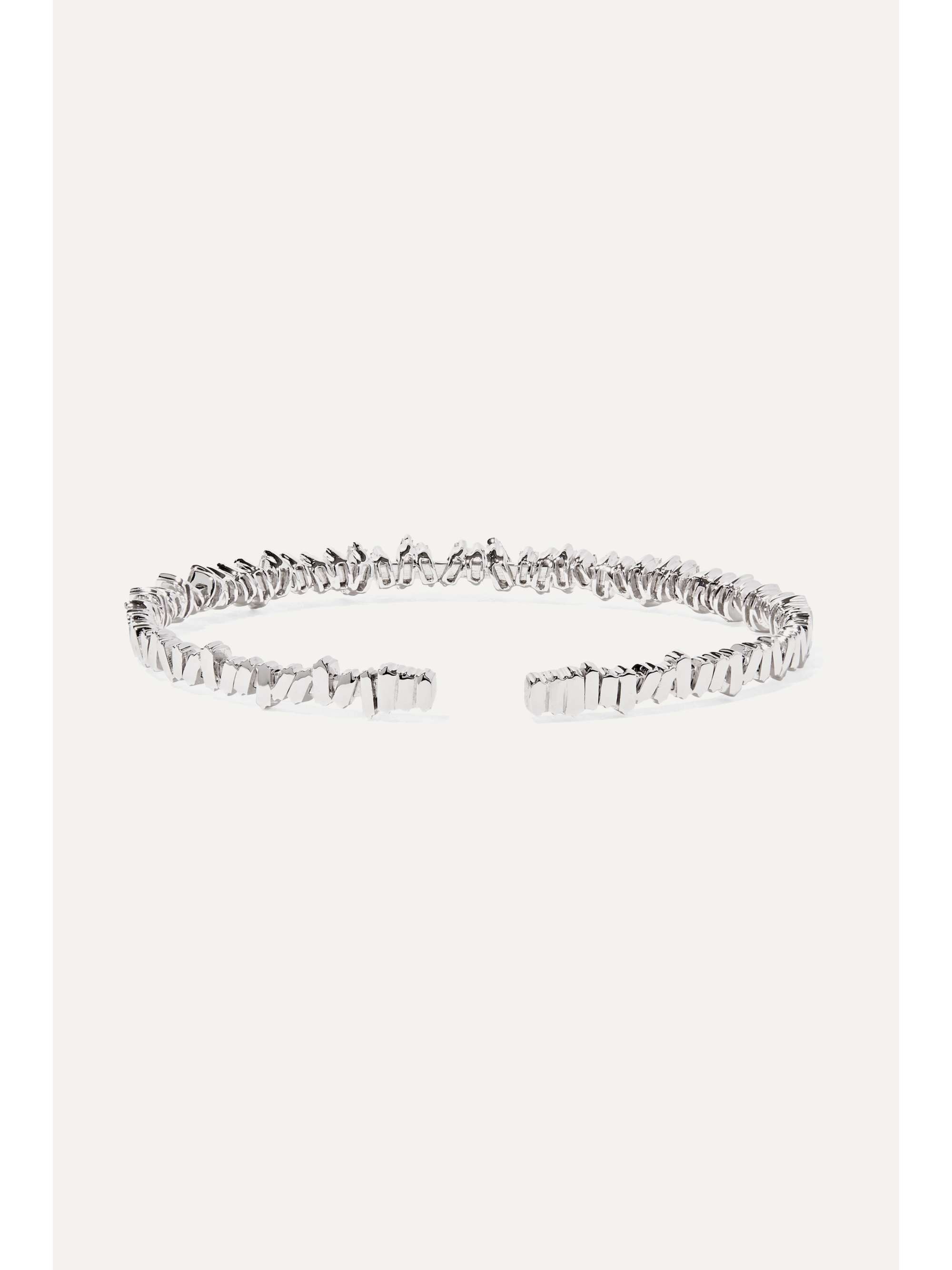 SUZANNE KALAN 18-karat white gold diamond cuff
