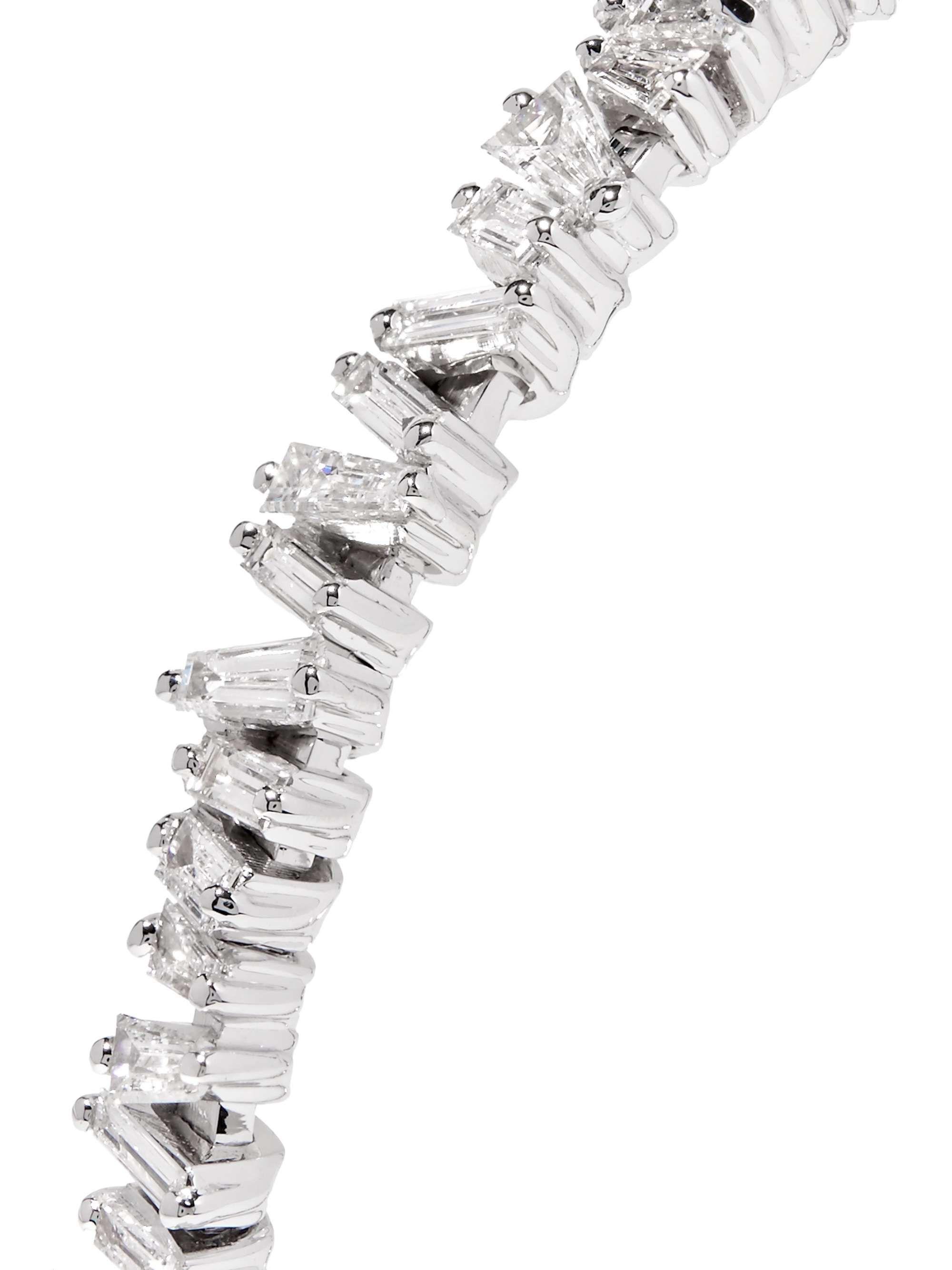 SUZANNE KALAN 18-karat white gold diamond cuff