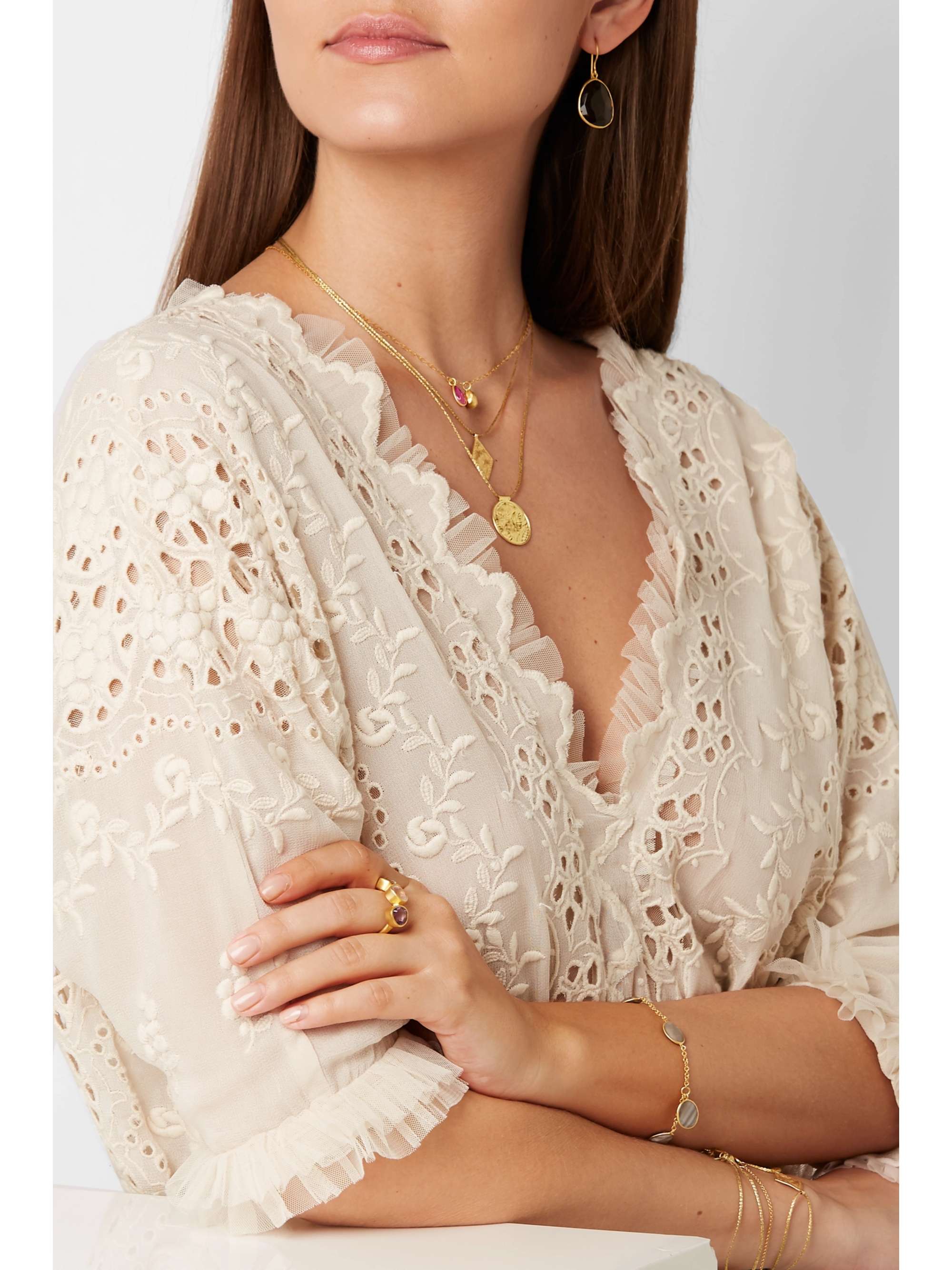 PIPPA SMALL 18-karat gold citrine necklace
