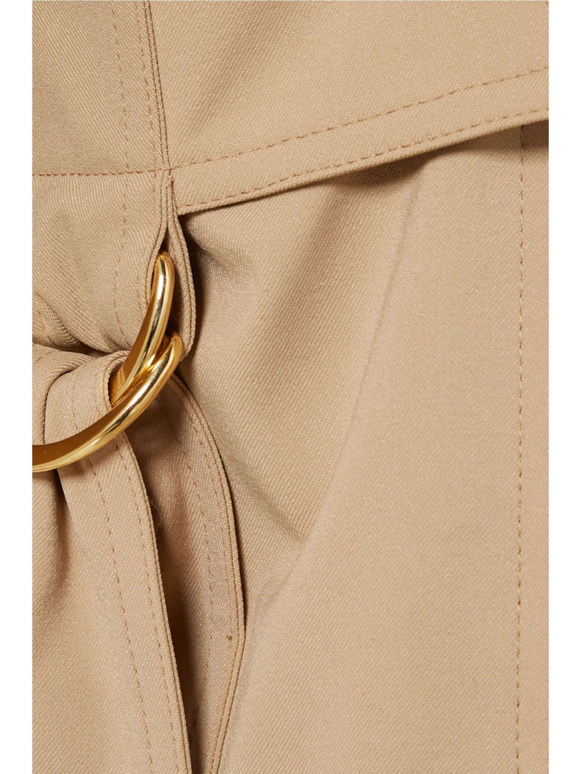 BALMAIN Double-breasted gabardine trench coat