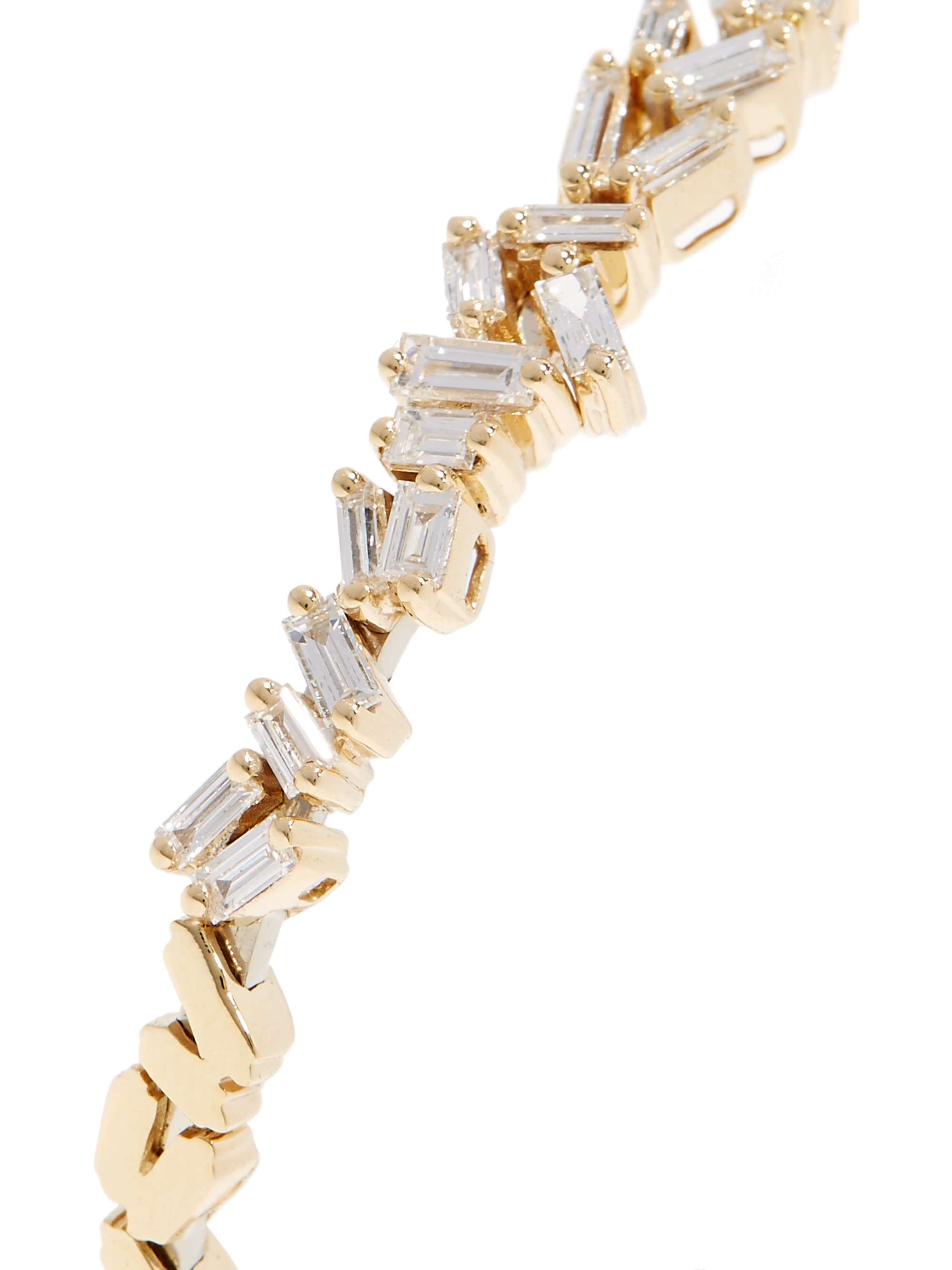 SUZANNE KALAN 18-karat gold diamond cuff