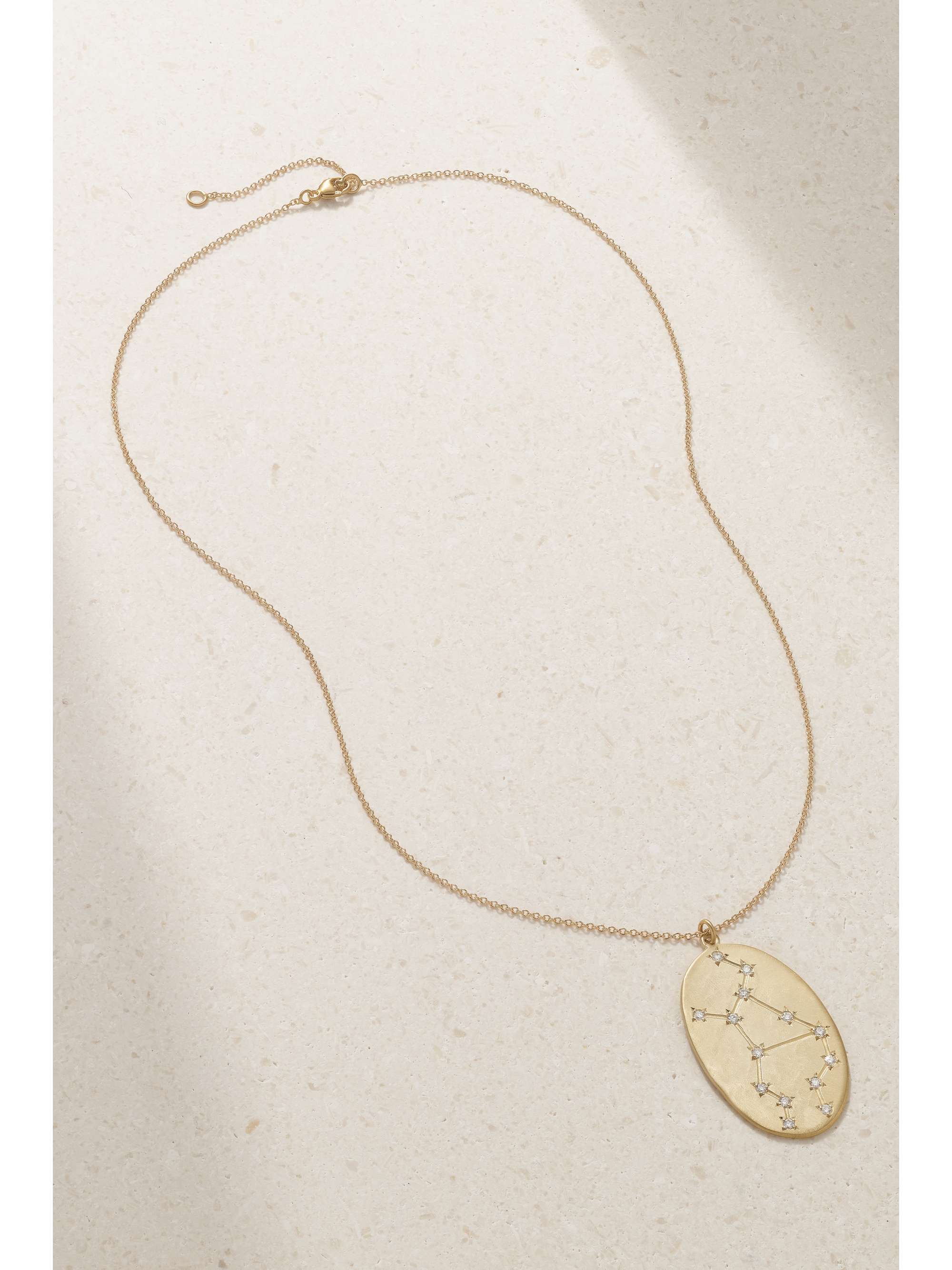 BROOKE GREGSON Zodiac Virgo 14-karat gold diamond necklace