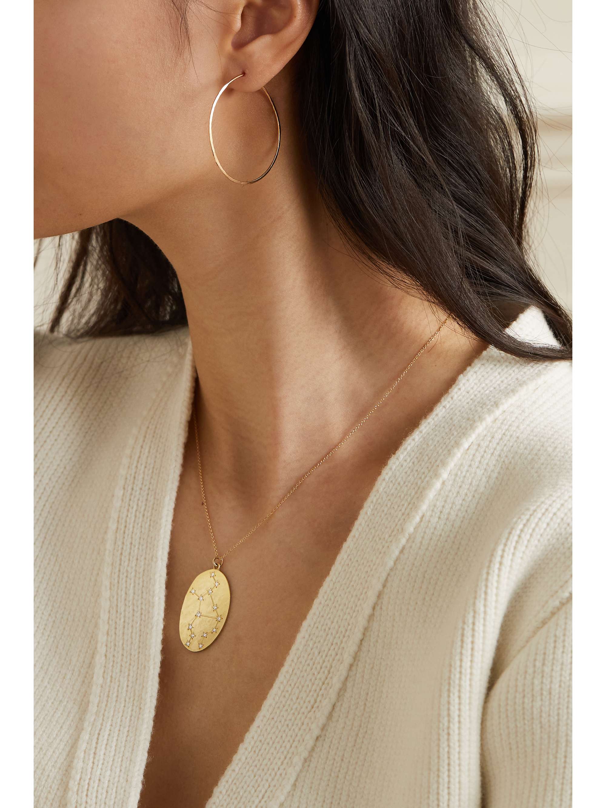 BROOKE GREGSON Zodiac Virgo 14-karat gold diamond necklace