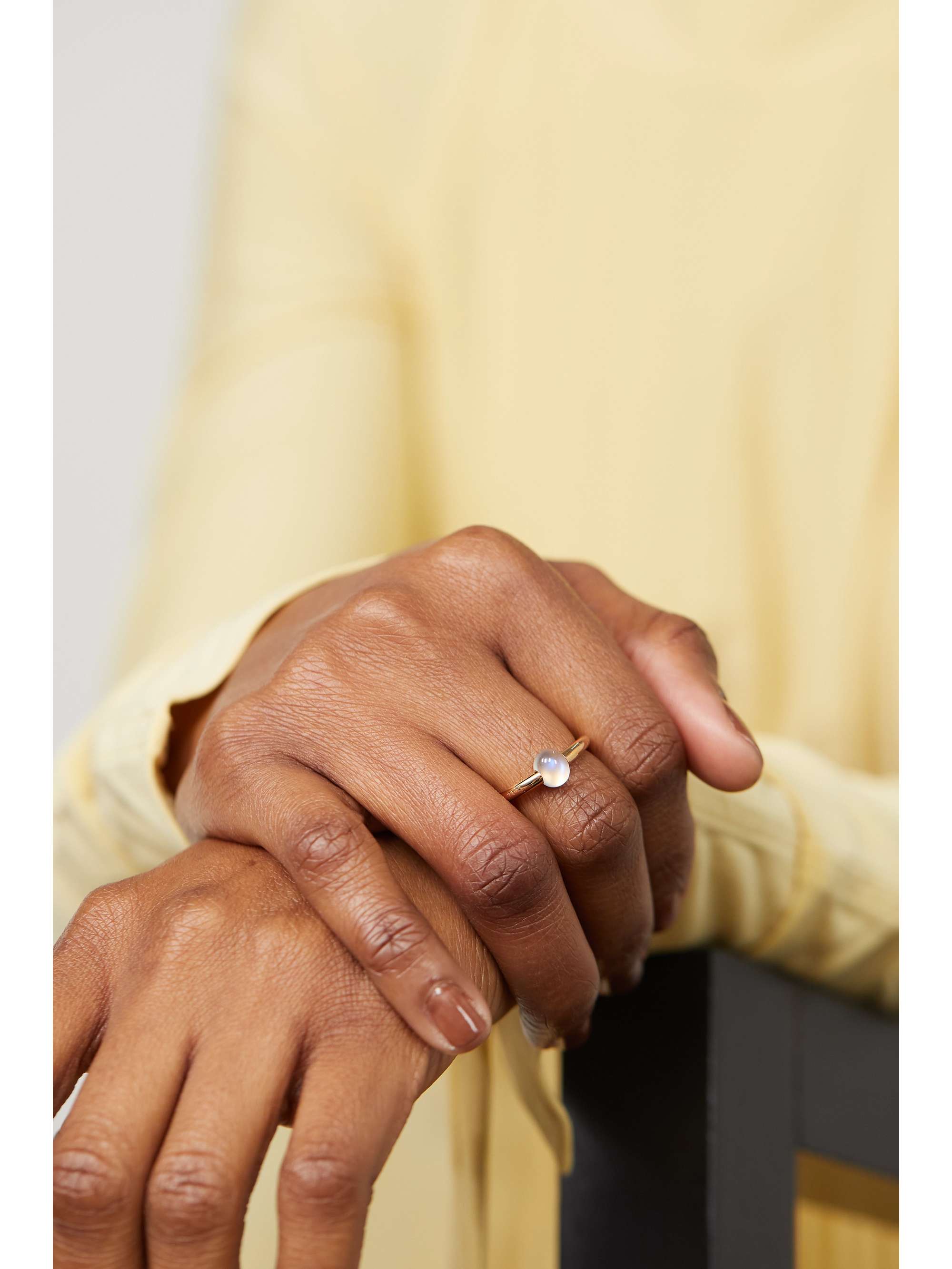POMELLATO M'ama non M'ama 18-karat rose gold moonstone ring