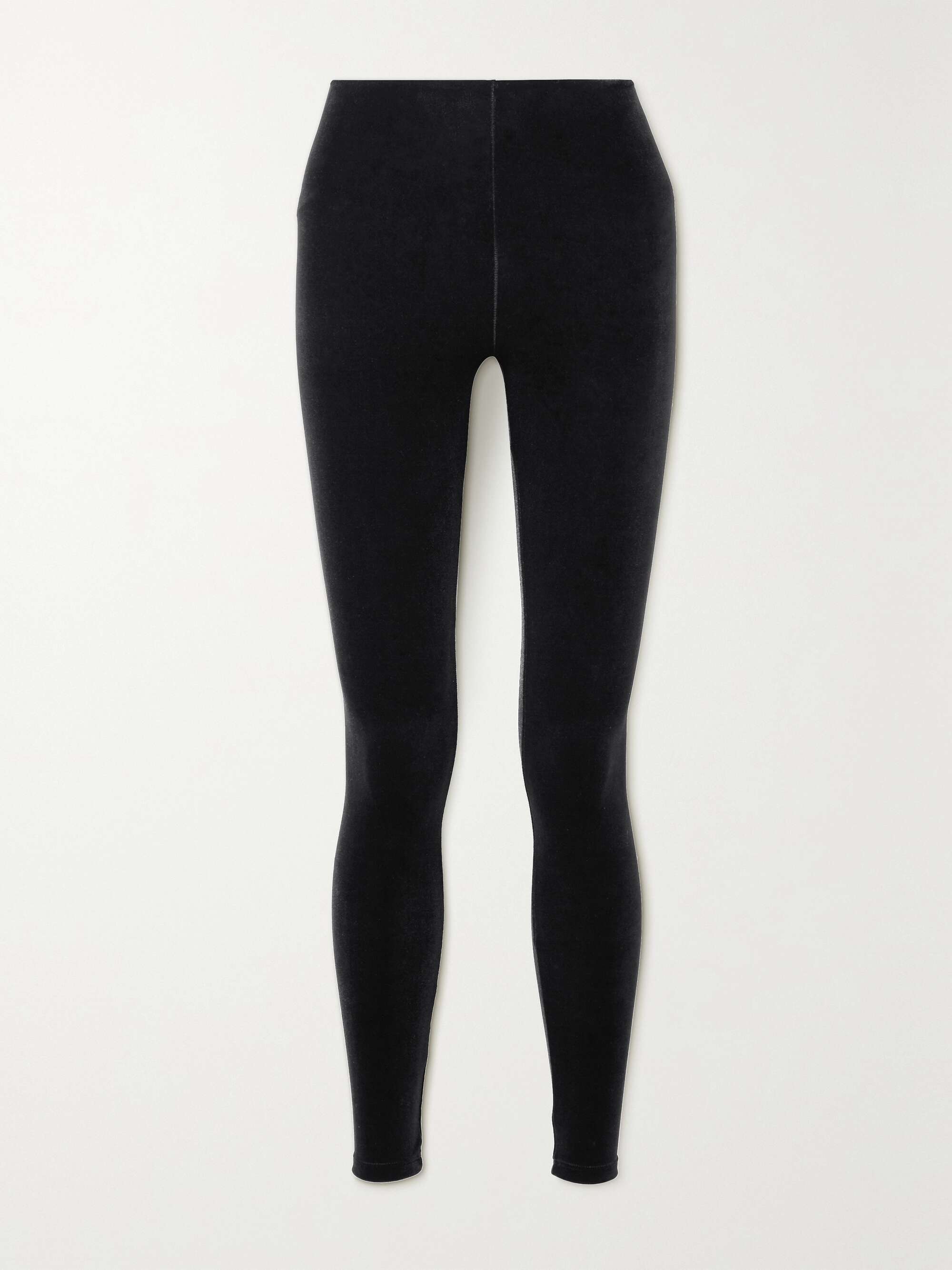 Leggings aus Stretch-Samt