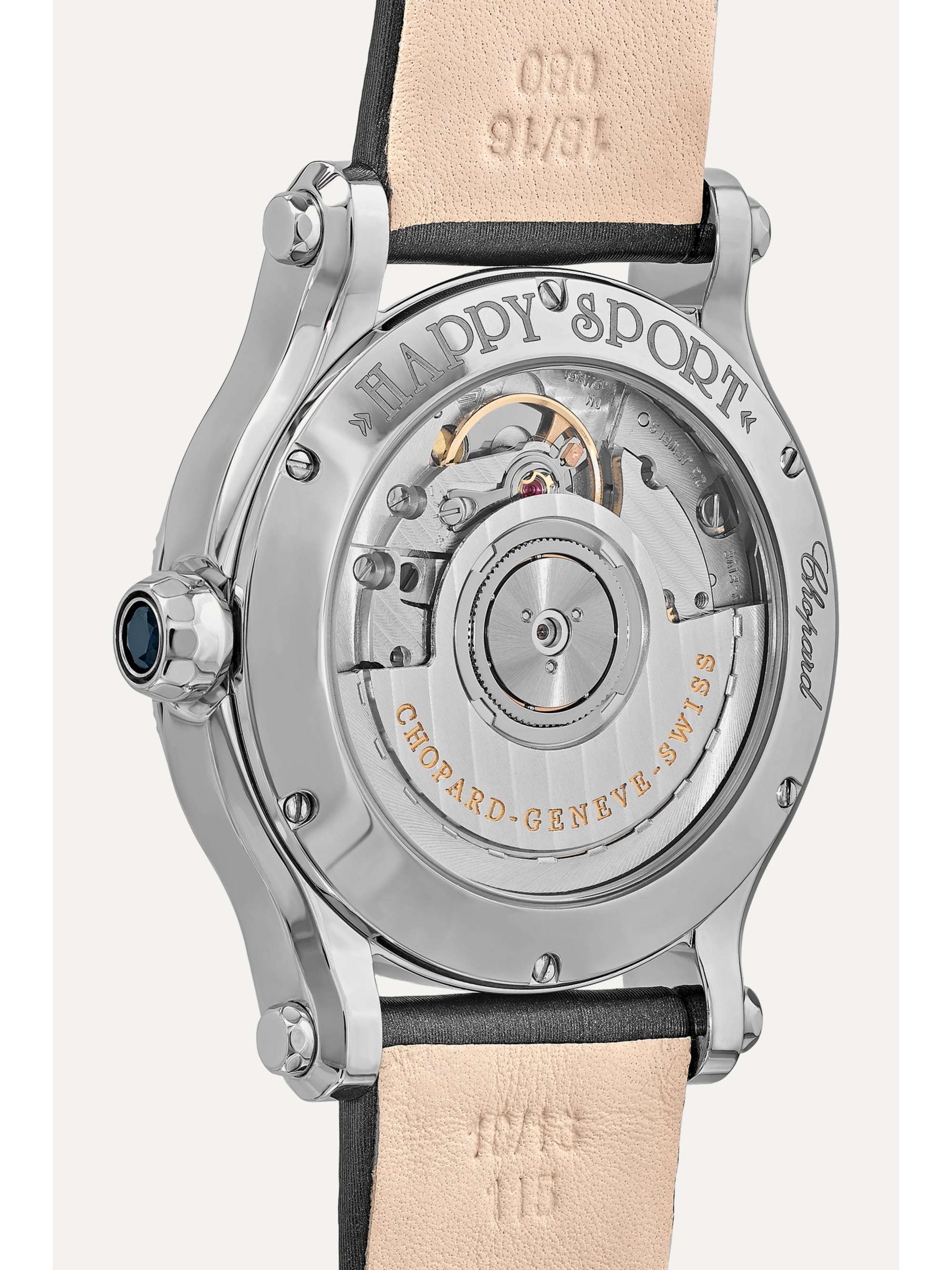 CHOPARD Happy Sport Automatic 36mm stainless steel, satin and diamond watch