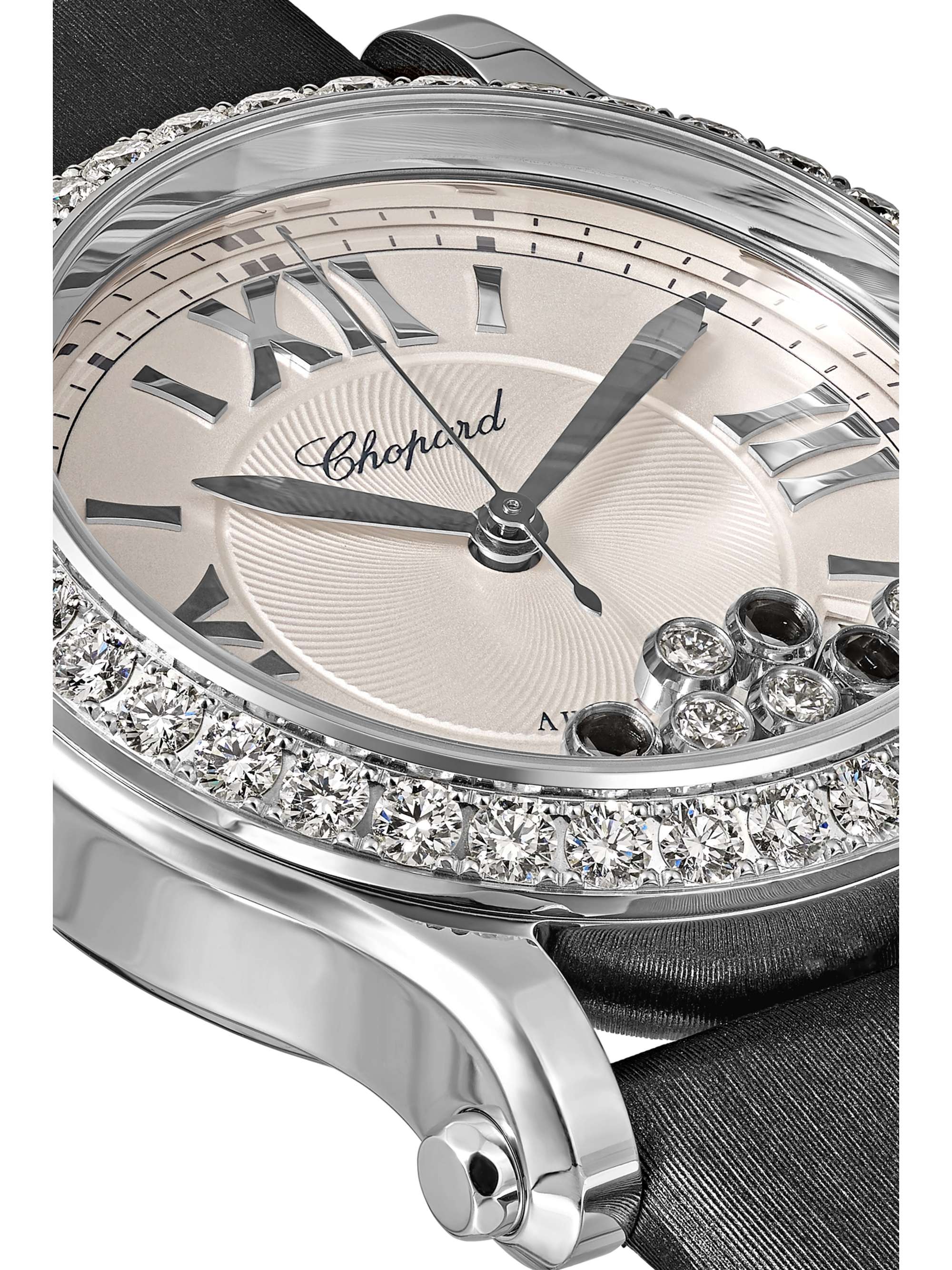 CHOPARD Happy Sport Automatic 36mm stainless steel, satin and diamond watch