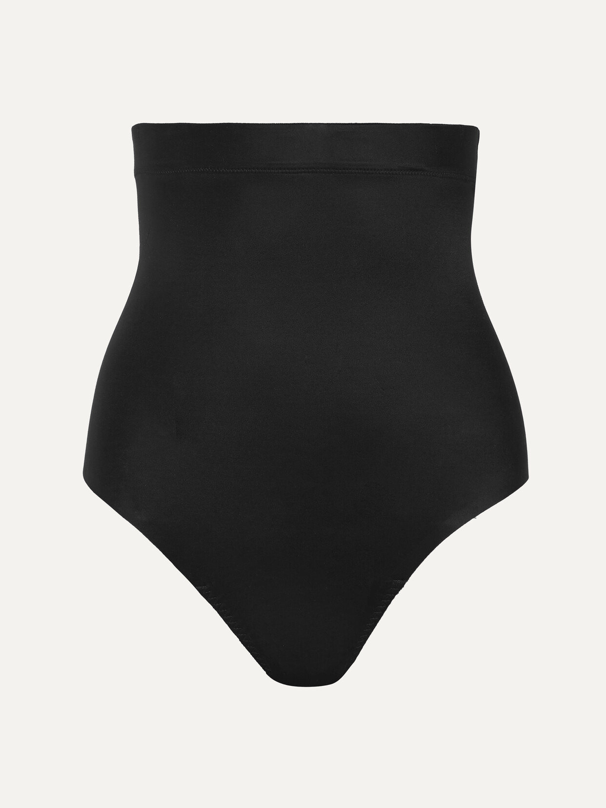 Shop Spanx Suit Your Fancy High-rise Stretch-jersey Thong In Black