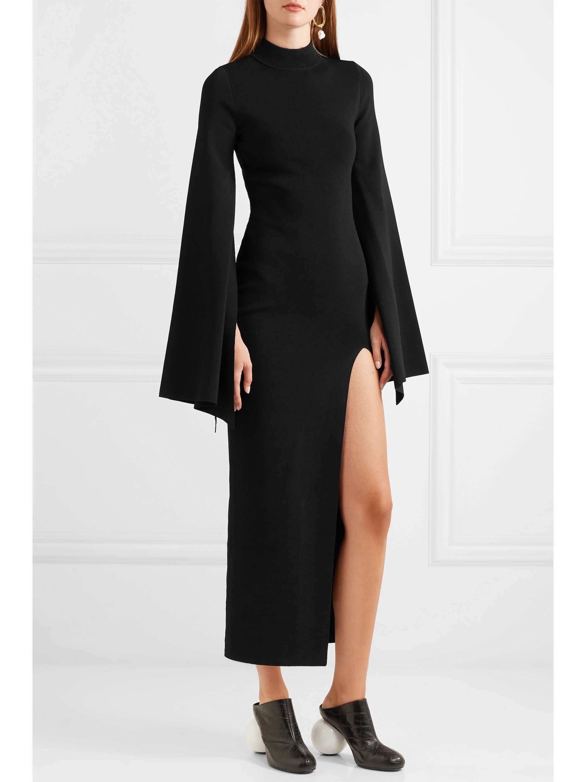 SOLACE LONDON Stretch-knit maxi dress
