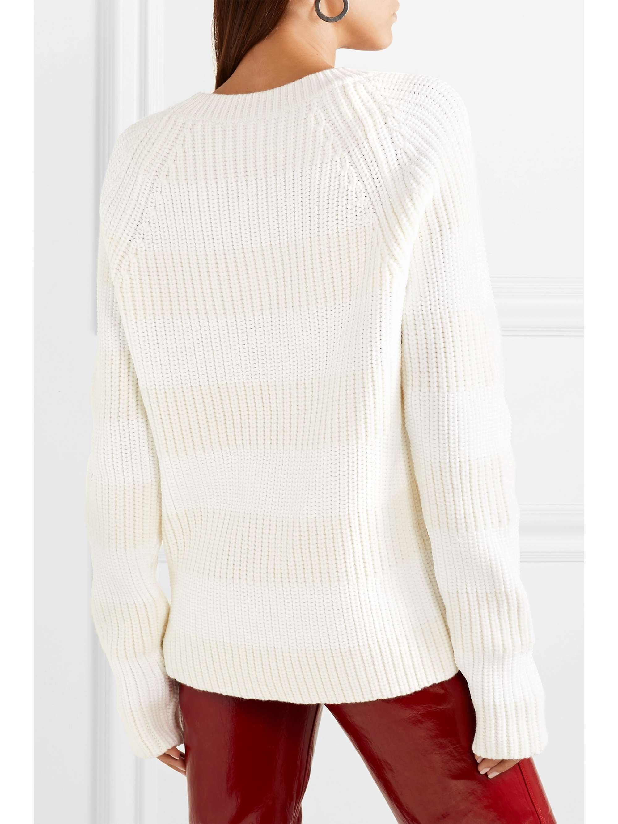 T BY ALEXANDER WANG Striped wool-blend sweater