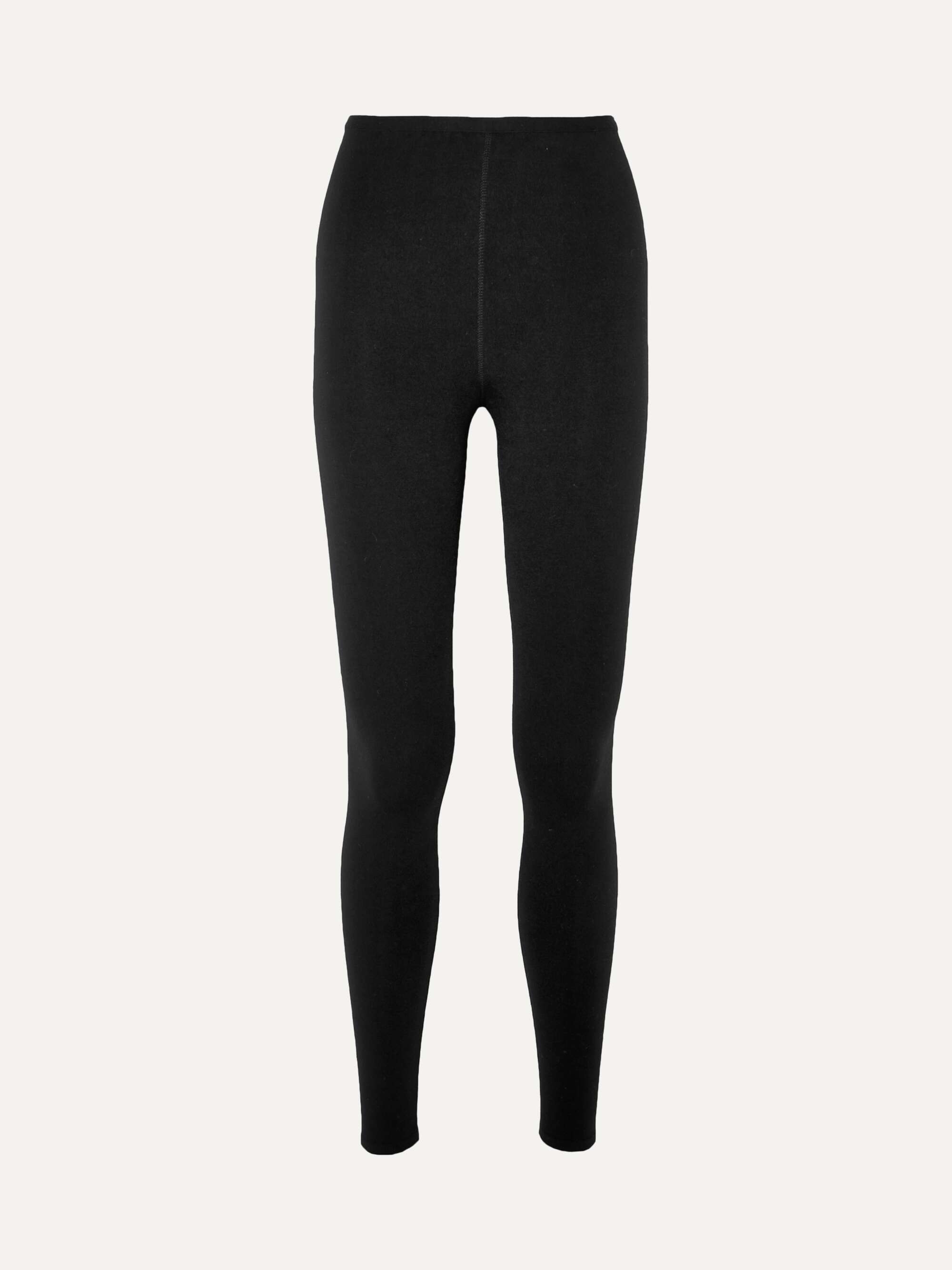 Black Stretch wool-blend leggings 