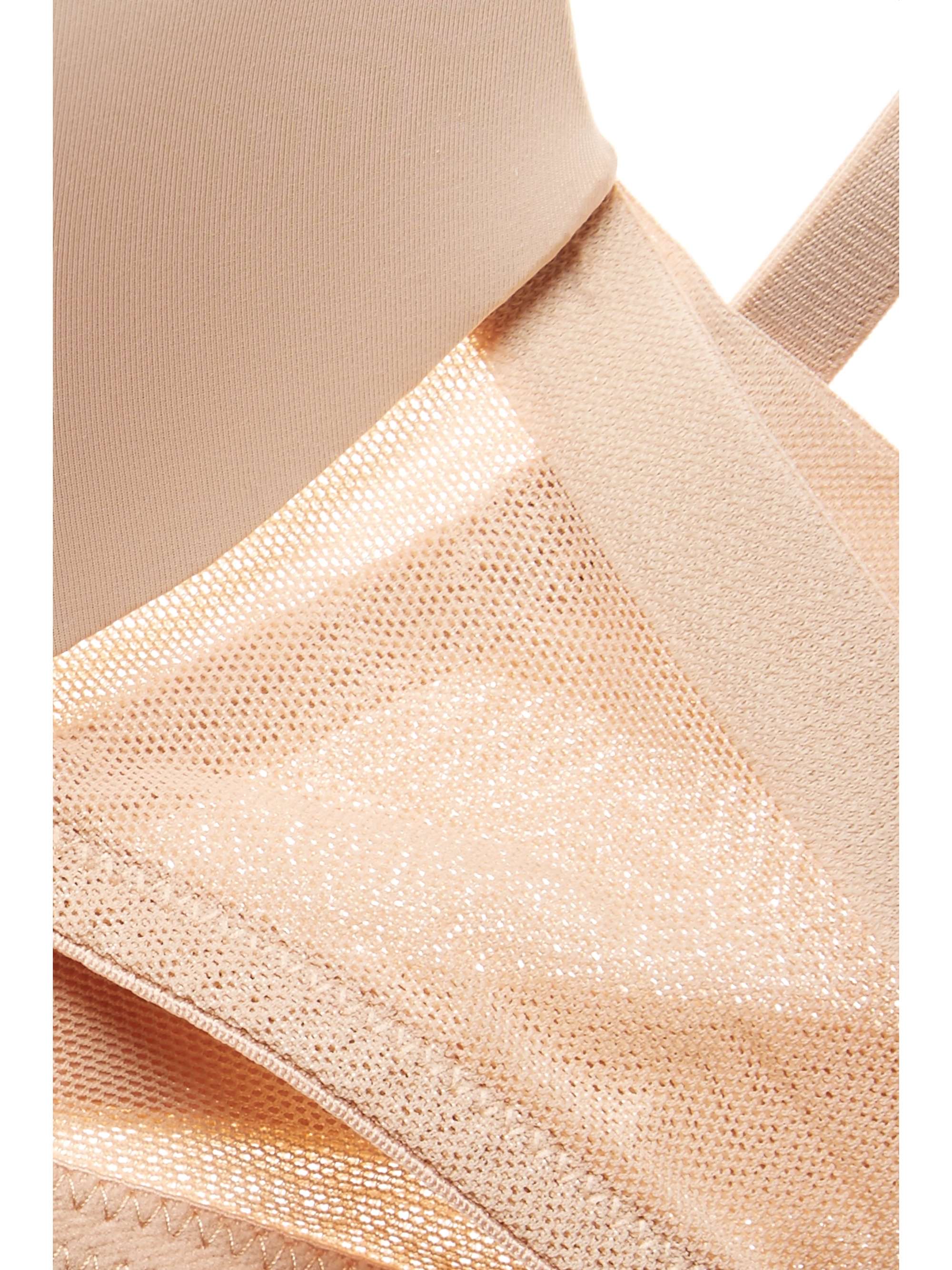 CALVIN KLEIN UNDERWEAR Sculpted Demi Lightly Lined Plunge Push-Up stretch-jersey and mesh underwired bra