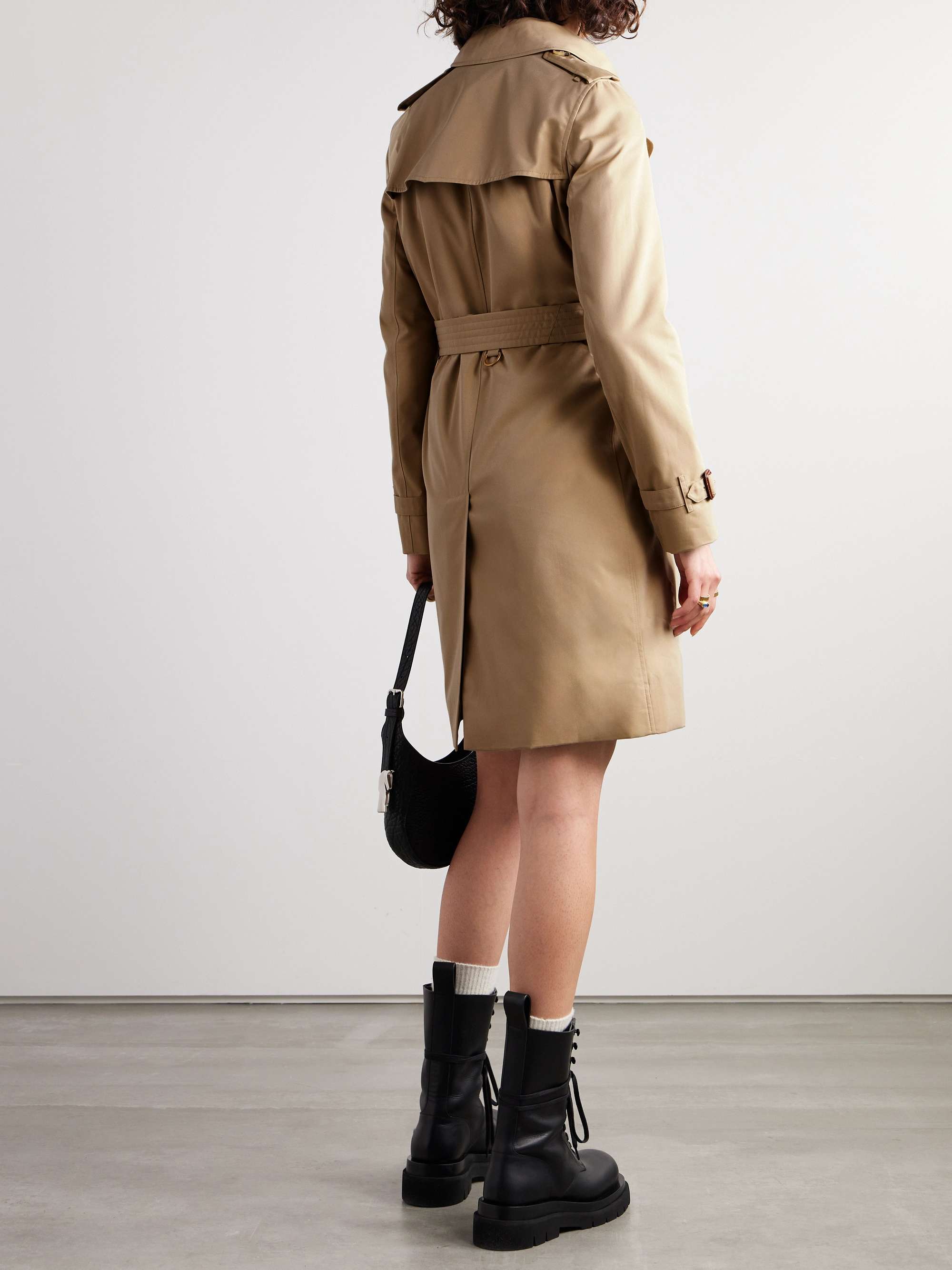 Beige The Kensington cotton-gabardine trench coat | BURBERRY |