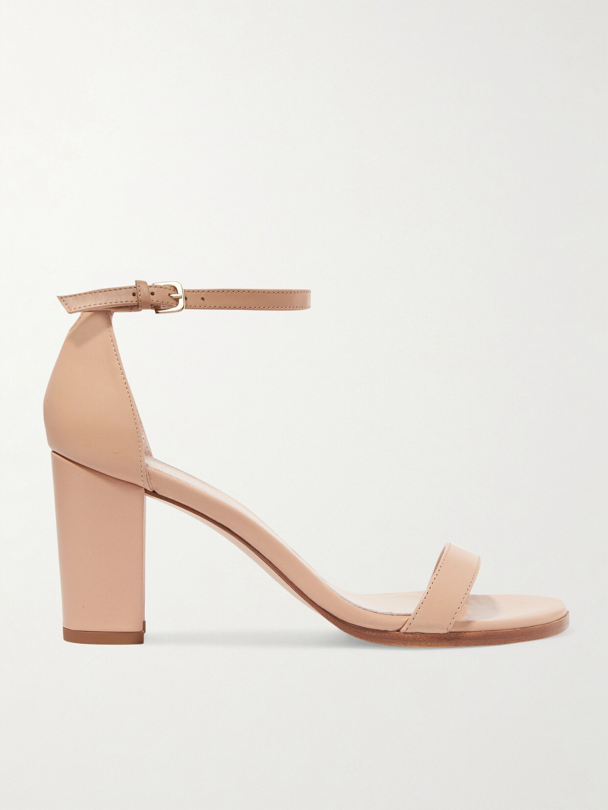 Stuart Weitzman Nearlynude Leather Sandals - Neutrals