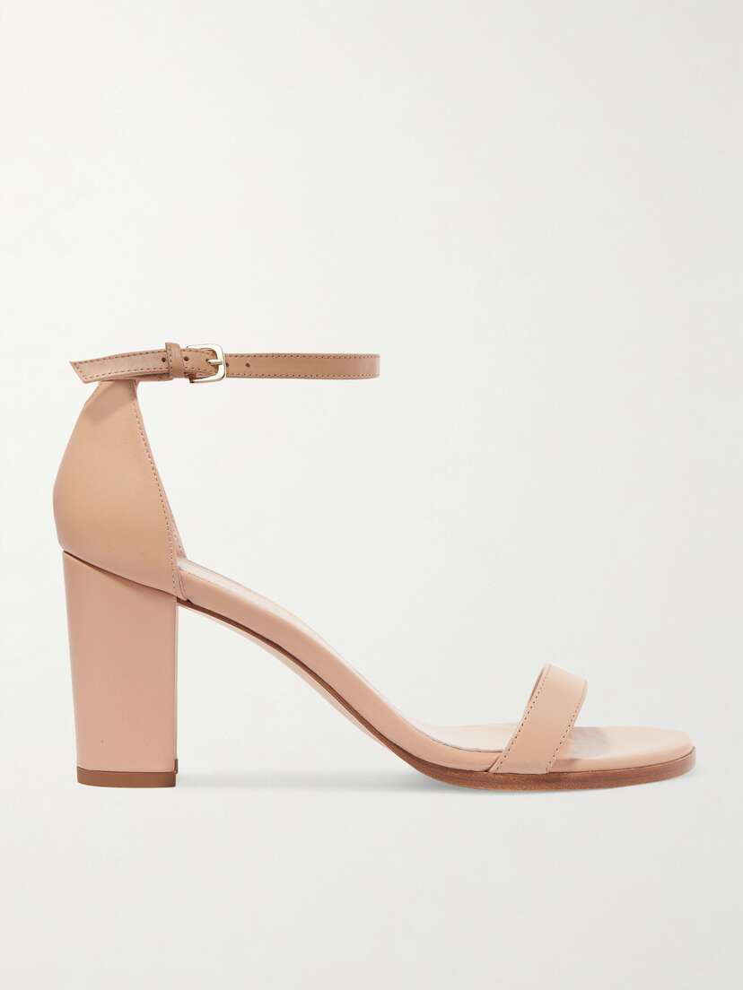 Stuart Weitzman Nearlynude Leather Sandals