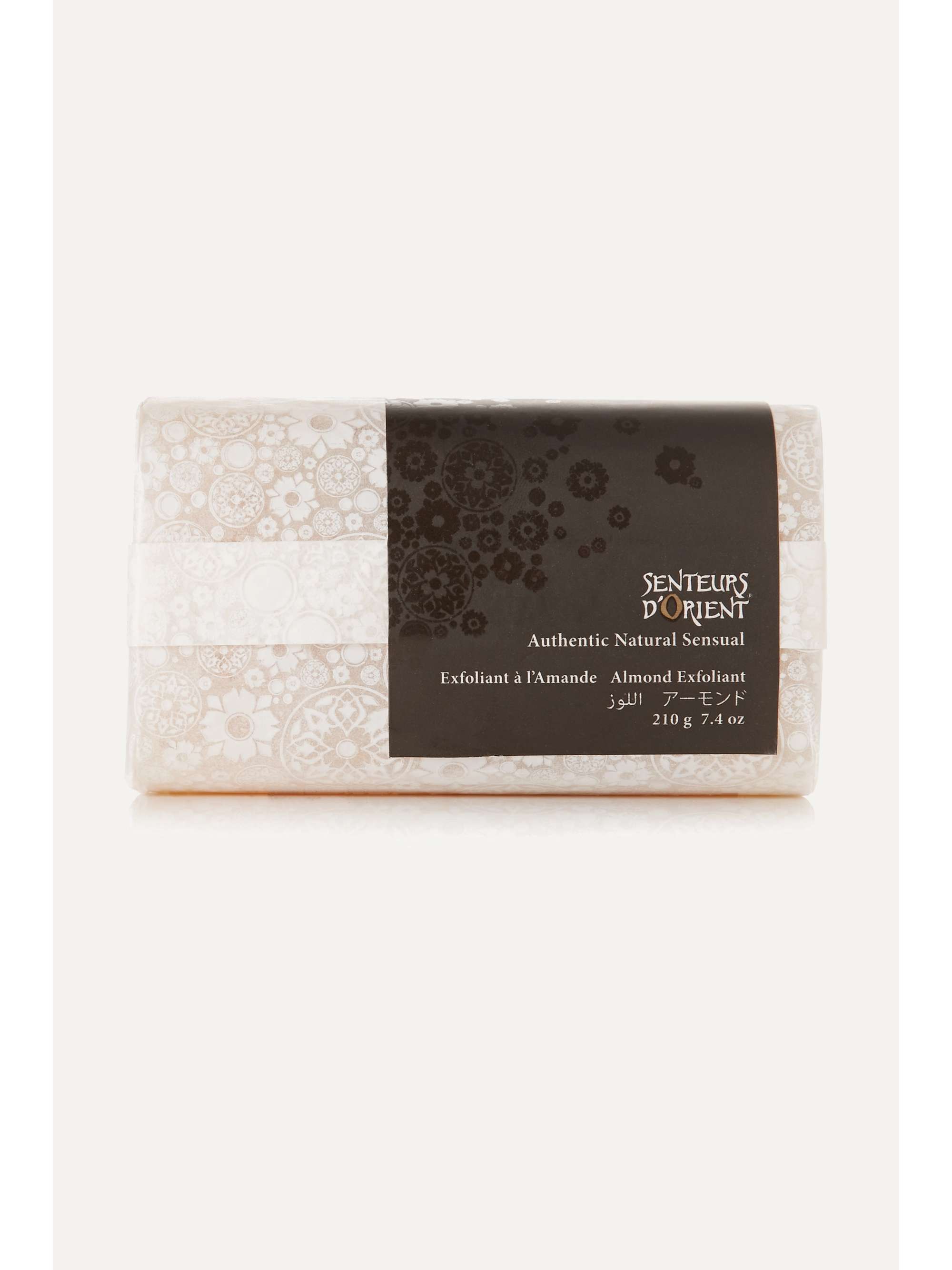 SENTEURS D'ORIENT + NET SUSTAIN Rough Cut Bath Soap - Almond Exfoliant, 210g