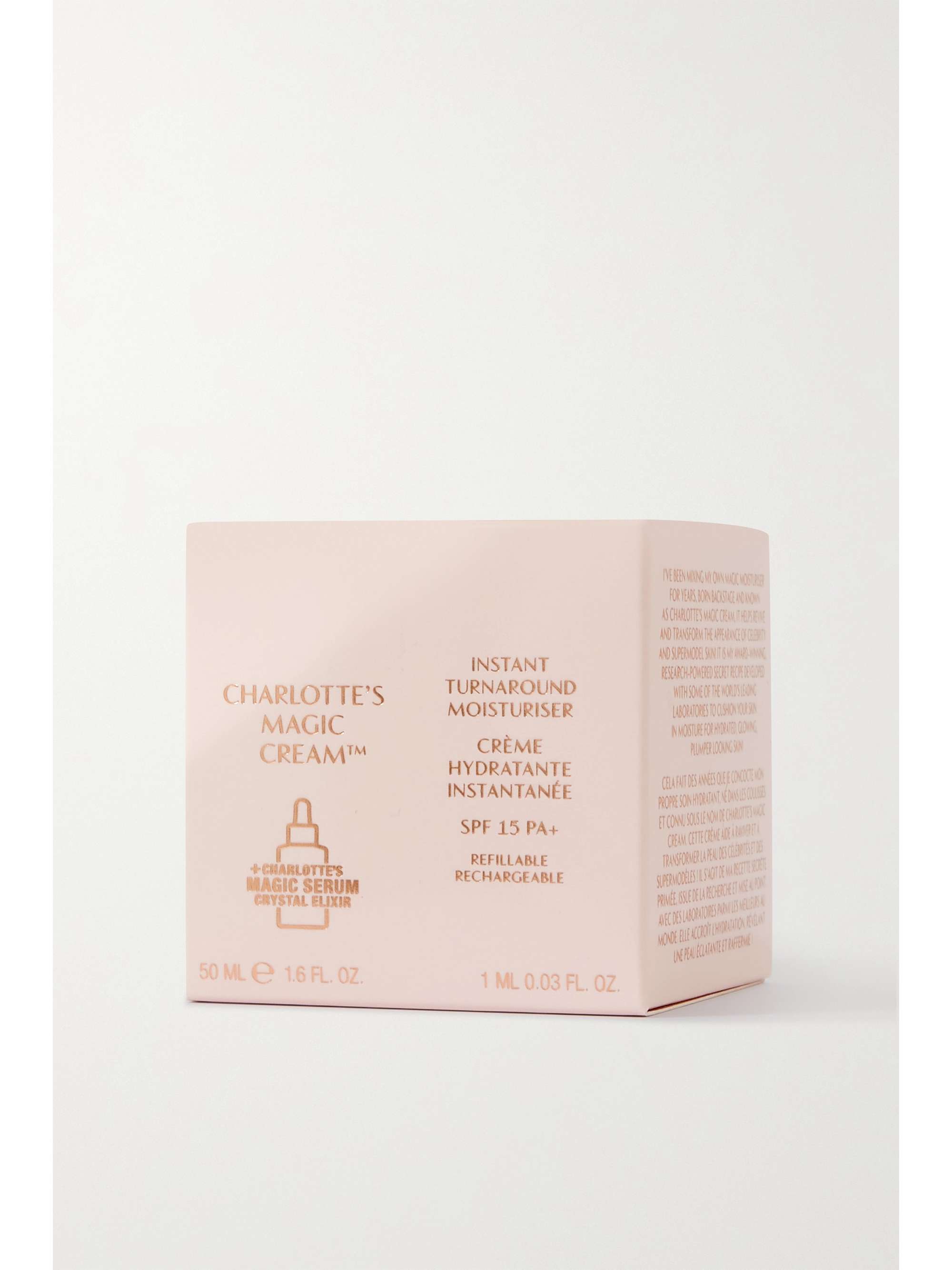 CHARLOTTE TILBURY Refillable Charlotte's Magic Cream Moisturizer, 50ml and Magic Serum Satchet