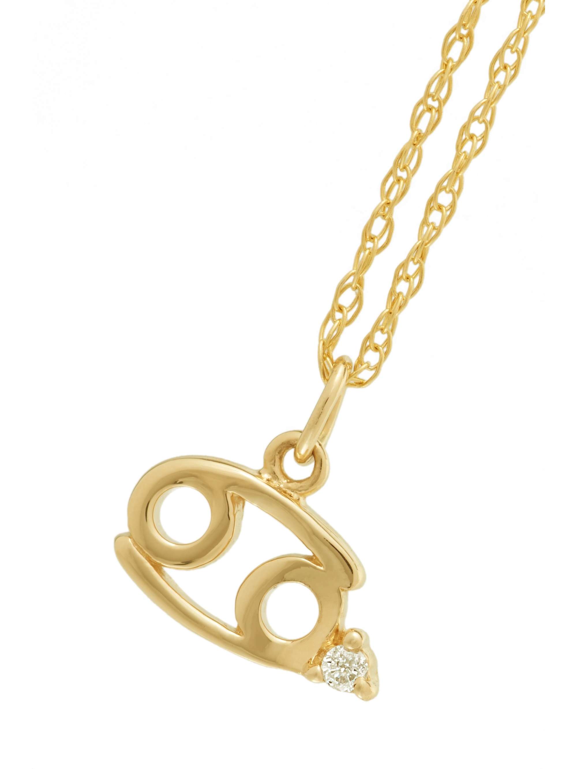 STONE AND STRAND Zodiac 14karat gold diamond necklace NETAPORTER