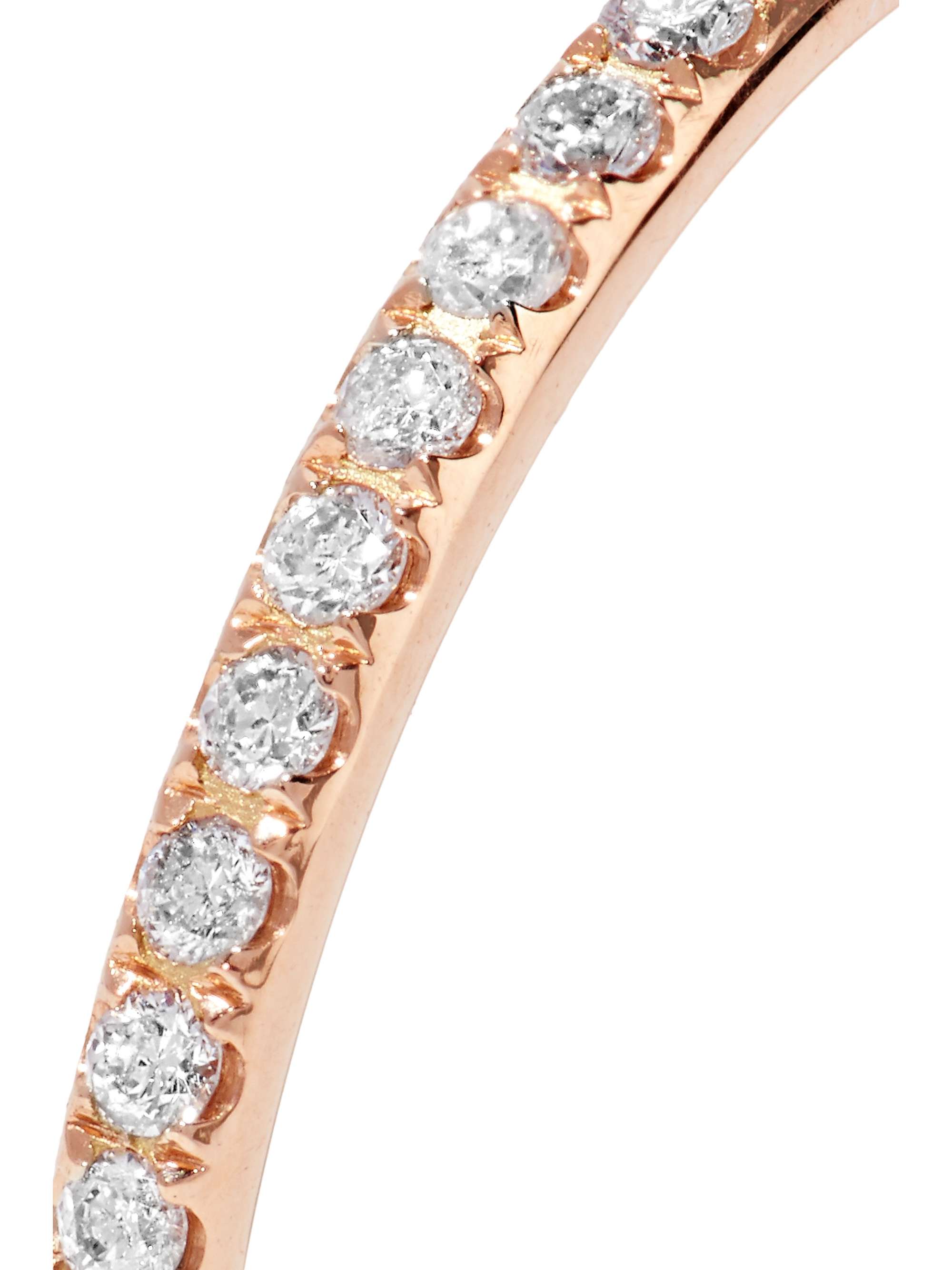 ILEANA MAKRI Thread 18-karat rose gold sapphire ring