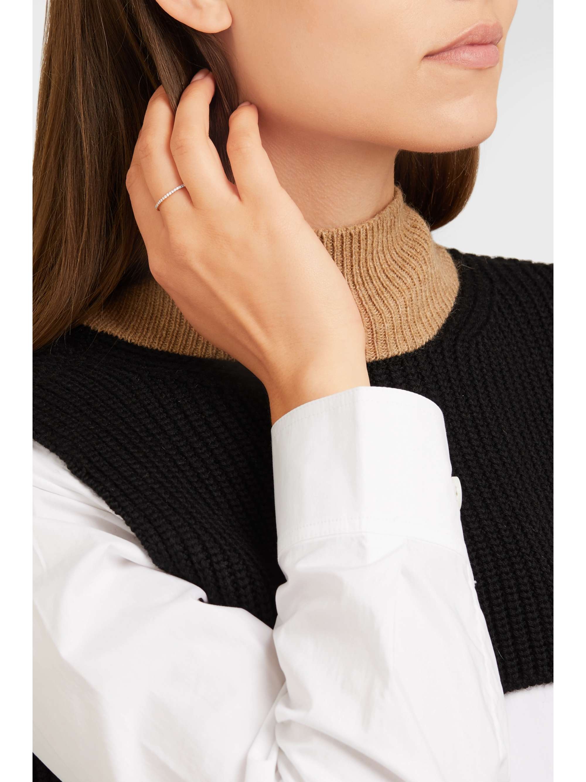 ILEANA MAKRI Thread 18-karat rose gold sapphire ring
