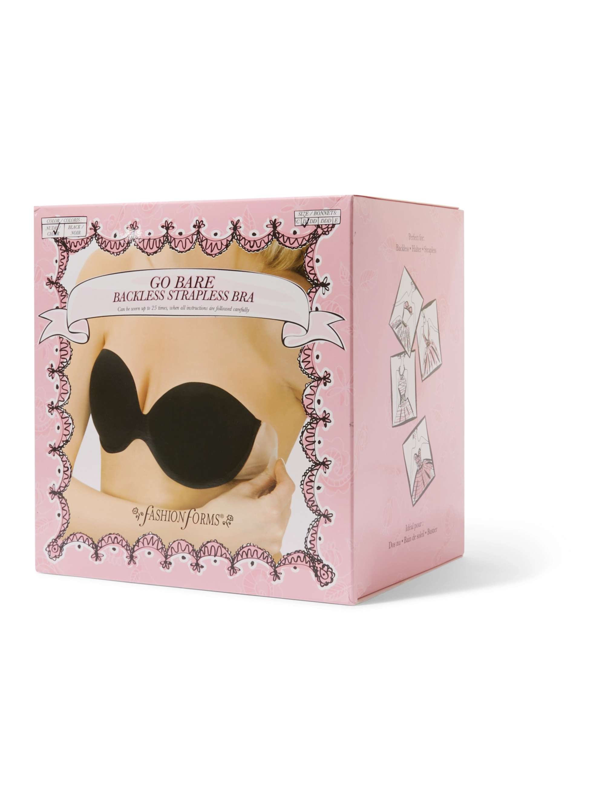 Fashion Forms Go Bare Ultimate Boost Adhesive Bra Dd Nude