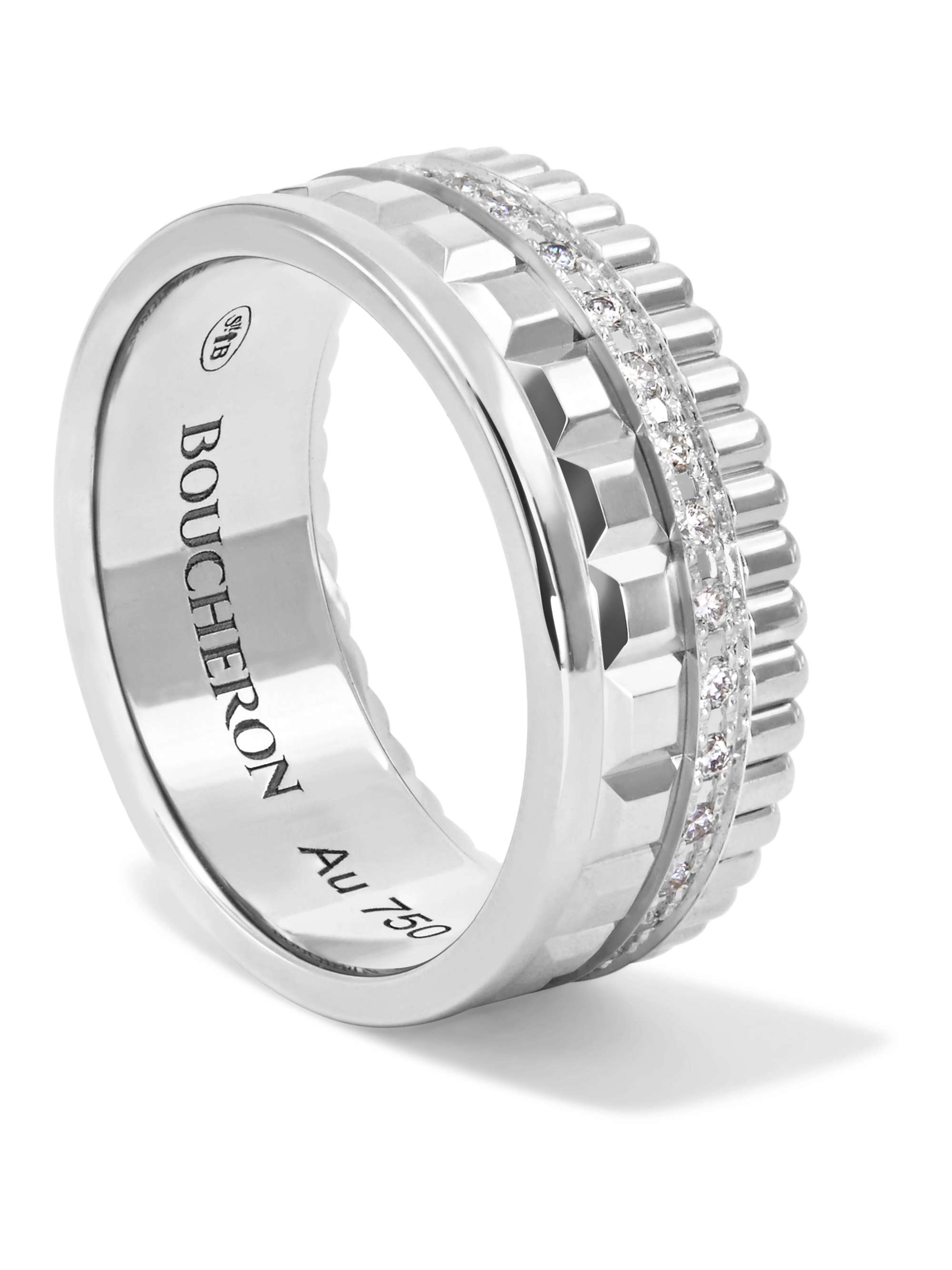 BOUCHERON Quatre Radiant Edition Small 18-karat white gold diamond ring