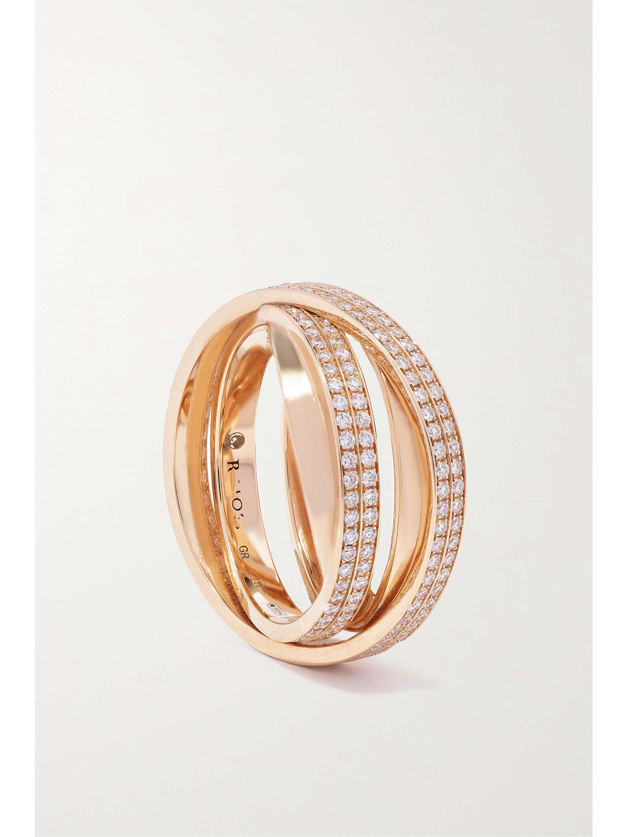REPOSSI Technical Berbère 18-karat rose gold diamond ring