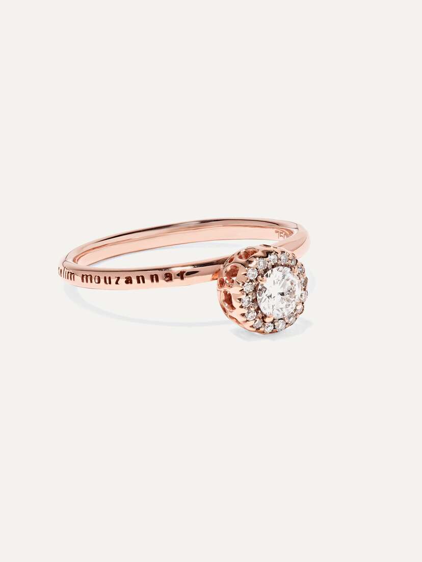 Selim Mouzannar Beirut 18-karat Rose Gold Diamond Ring