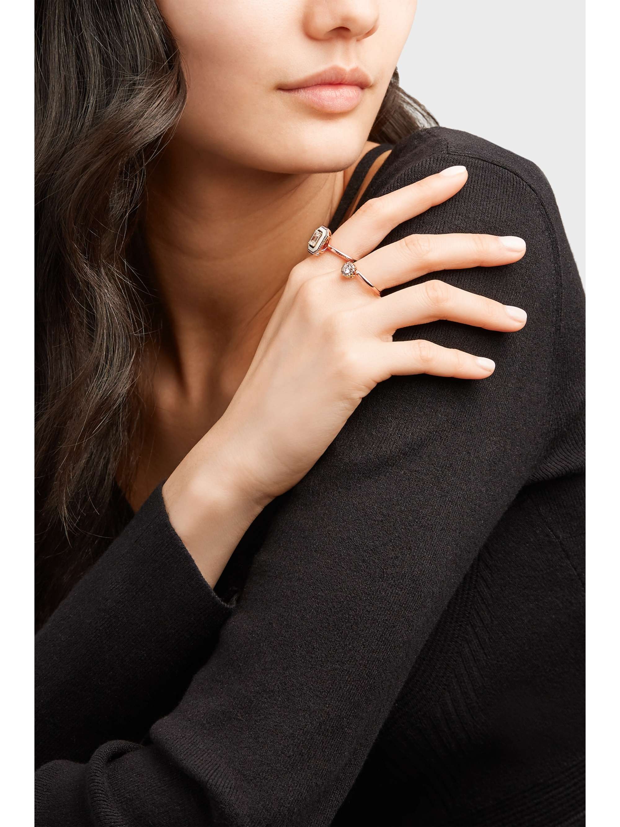 SELIM MOUZANNAR Beirut 18-karat rose gold diamond ring