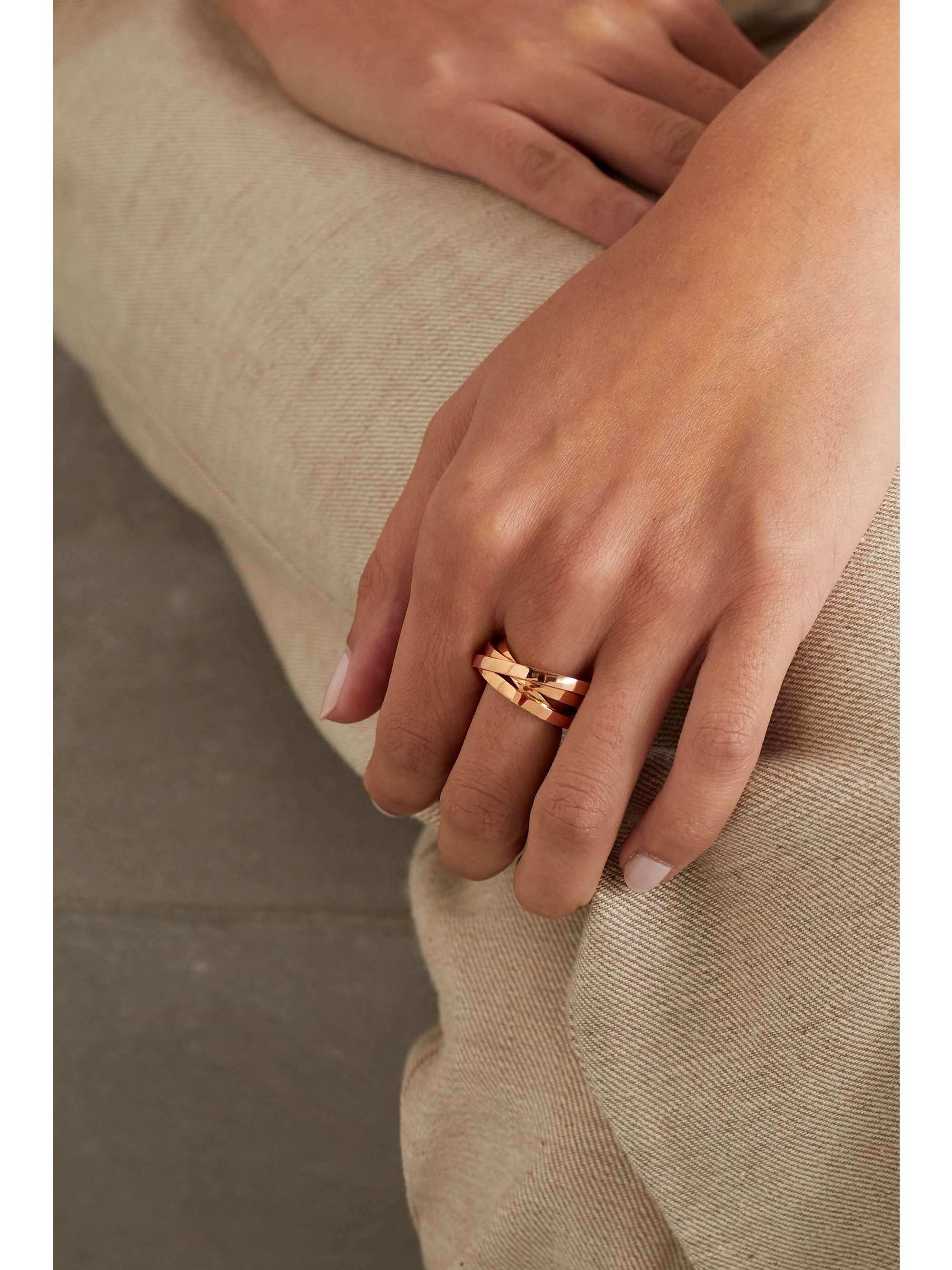REPOSSI Technical Berbère 18-karat rose gold ring