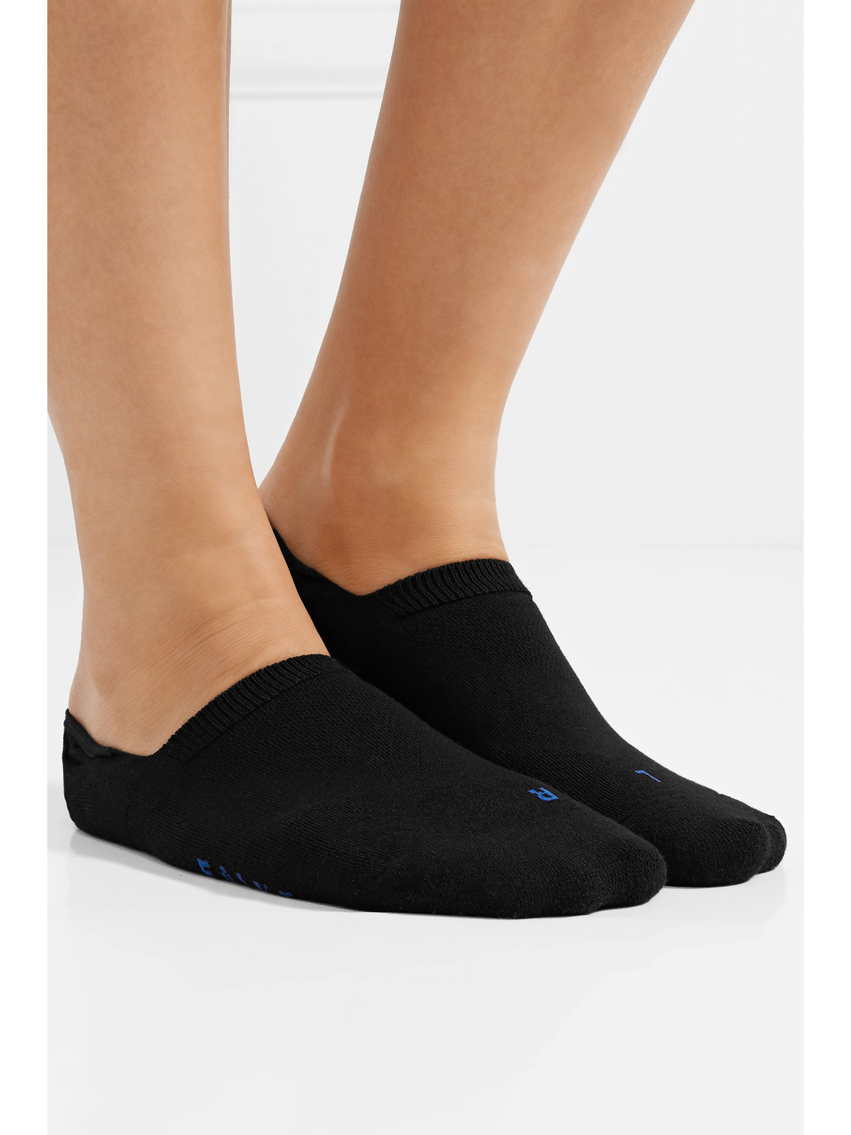 Falke Cool Kick Set Of Five Stretch-knit Socks In Black