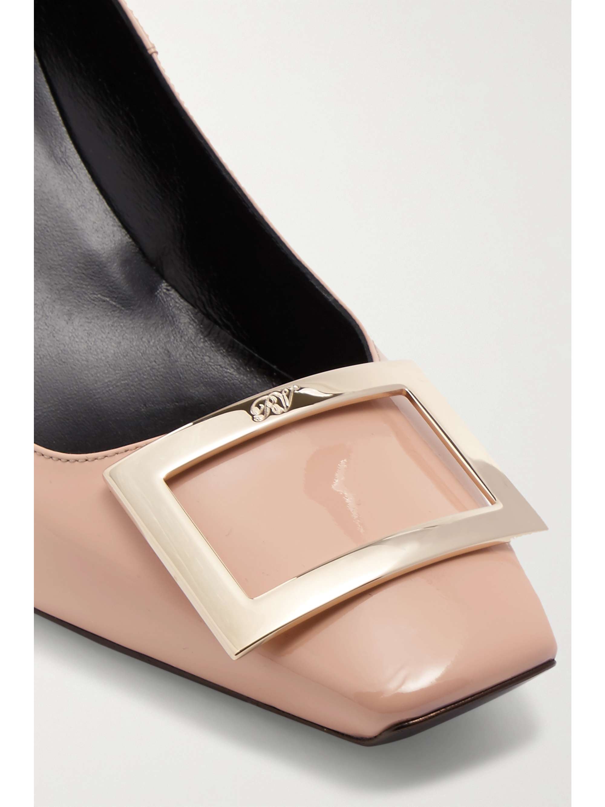 ROGER VIVIER Belle Vivier Trompette patent-leather pumps