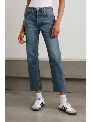 RE/DONE 70s High Rise Stove Pipe straight-leg jeans