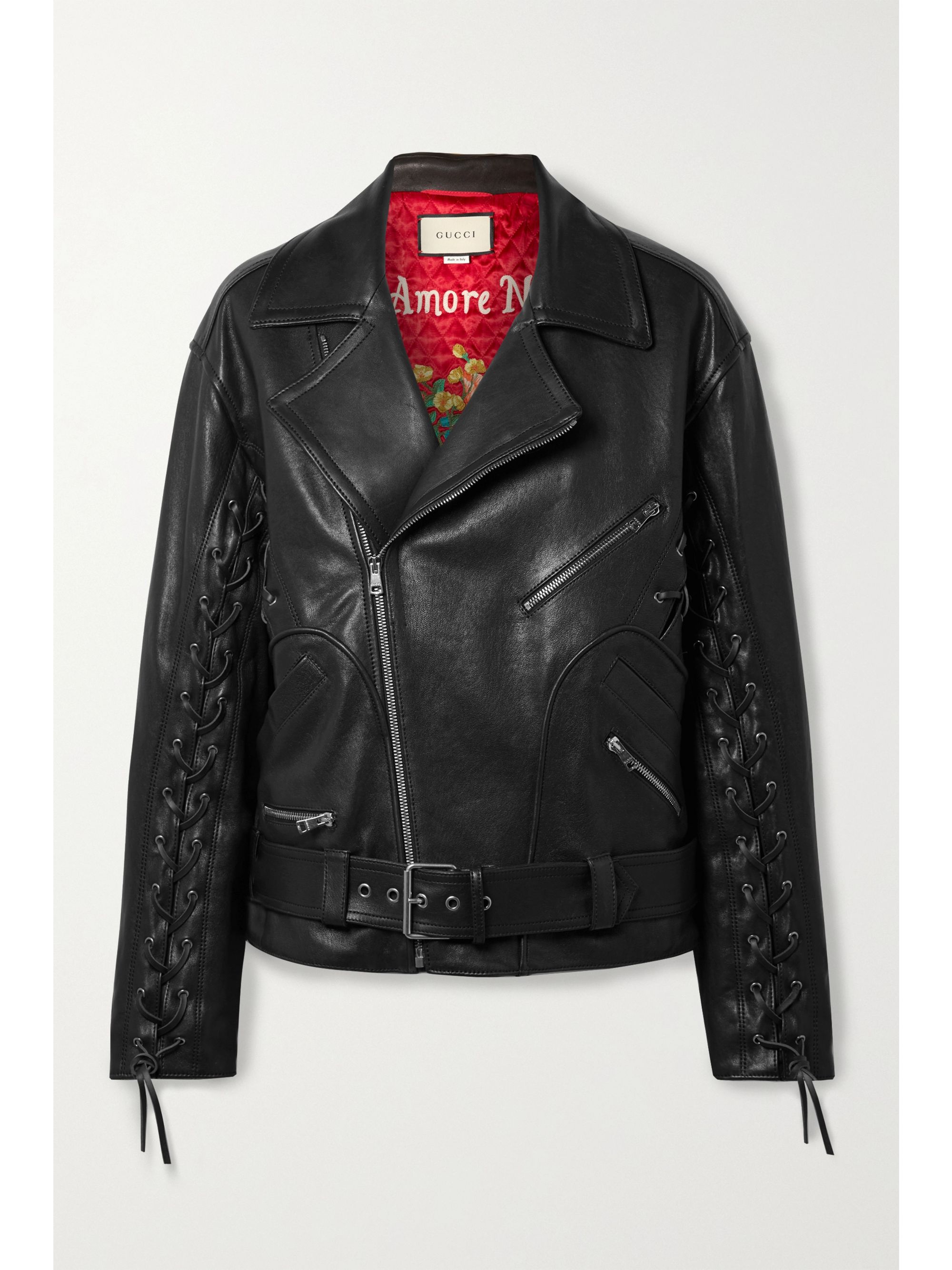gucci leather jacket