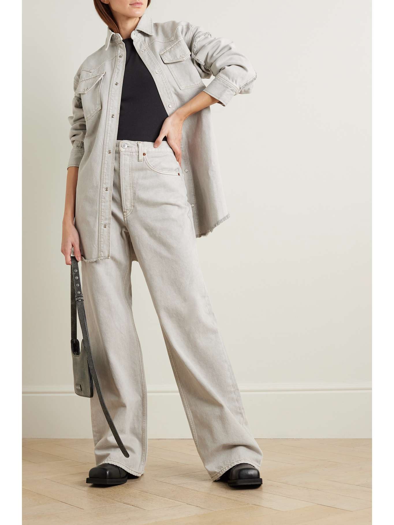 RE/DONE + Hanes 1960s cottonjersey Tshirt NETAPORTER