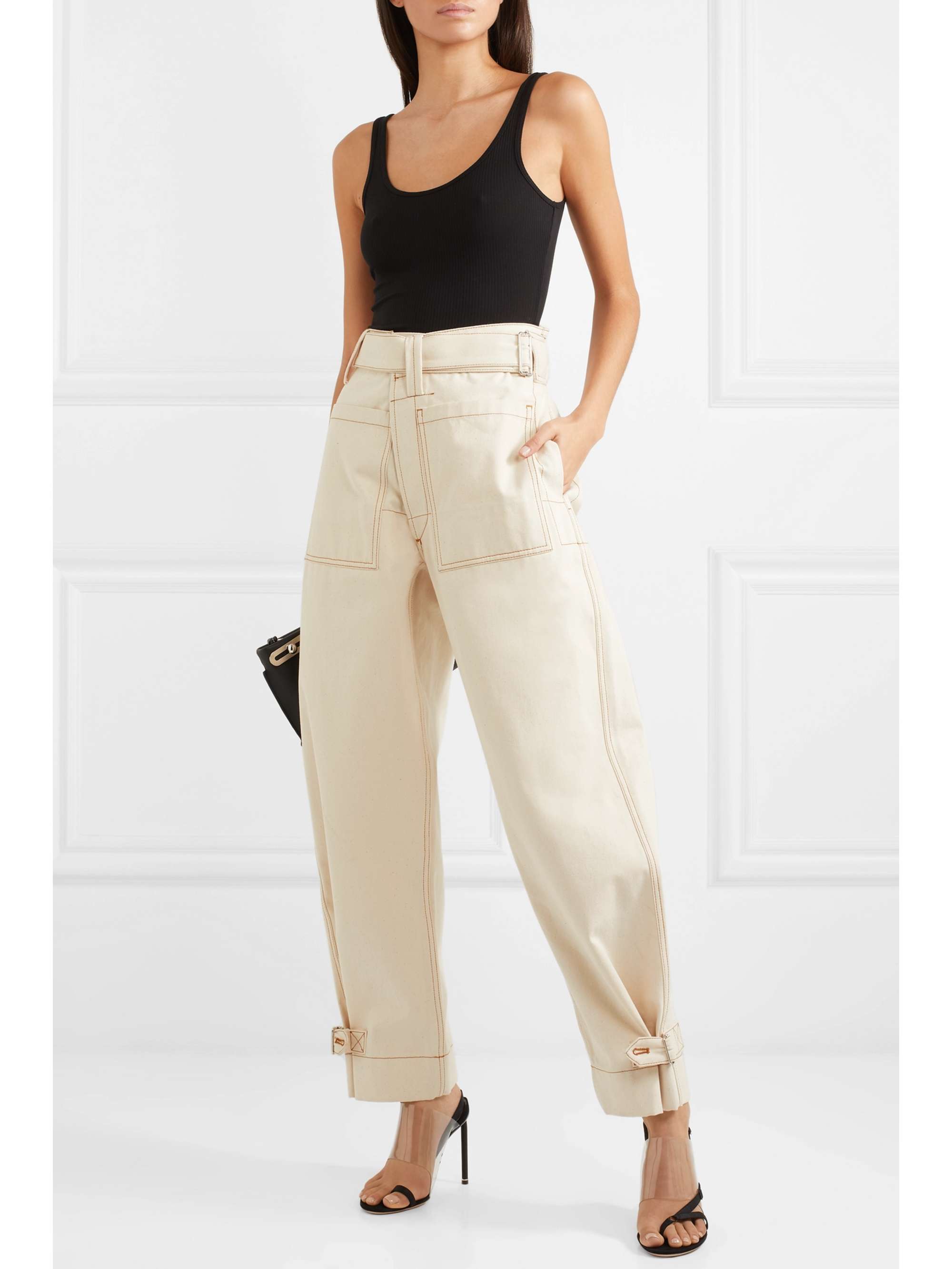 MUGLER High-rise wide-leg jeans