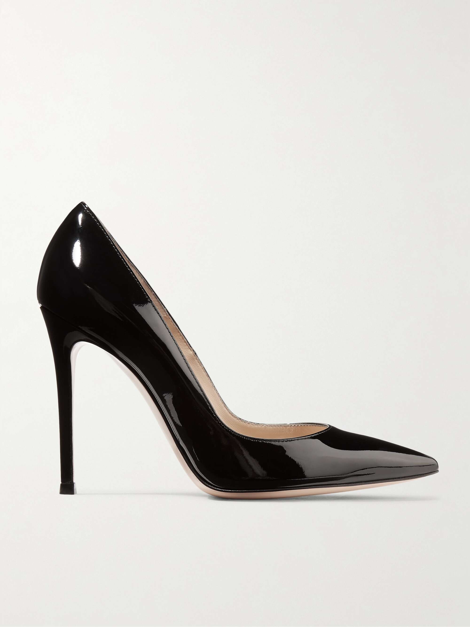 patent black pumps