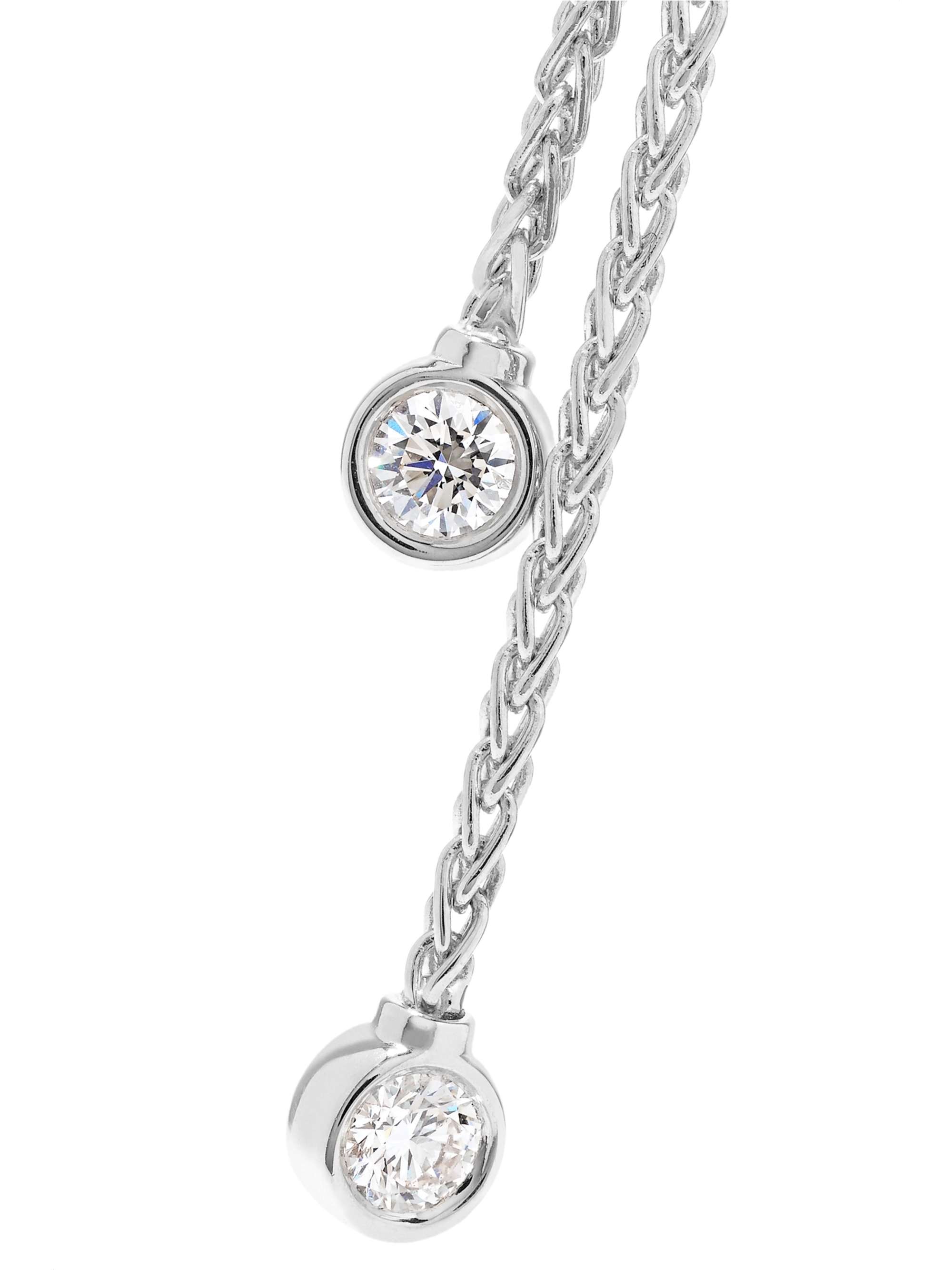 PIAGET Boucles d'oreilles en or blanc 18 carats (750/1000) et diamants Possession