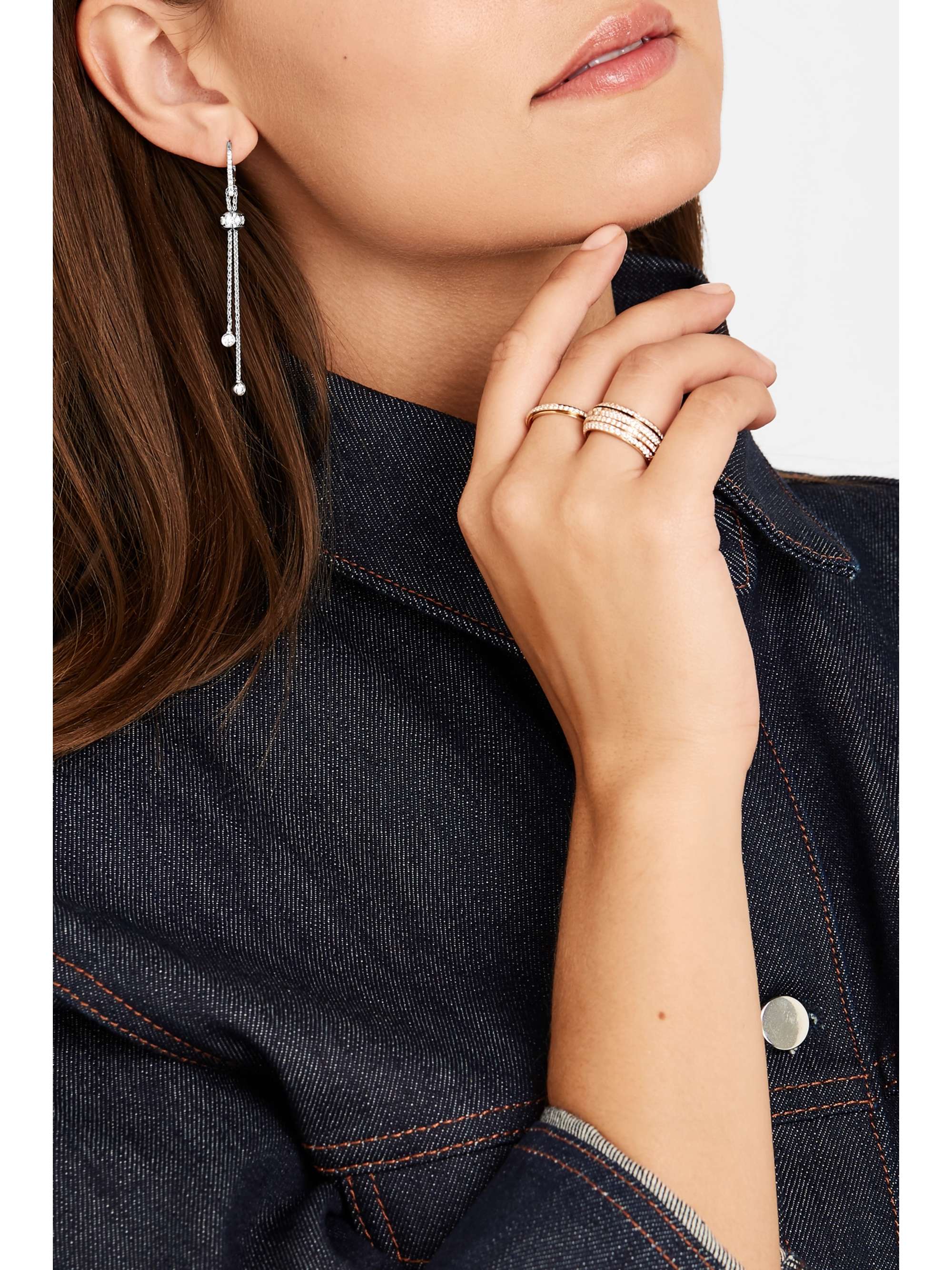 PIAGET Boucles d'oreilles en or blanc 18 carats (750/1000) et diamants Possession