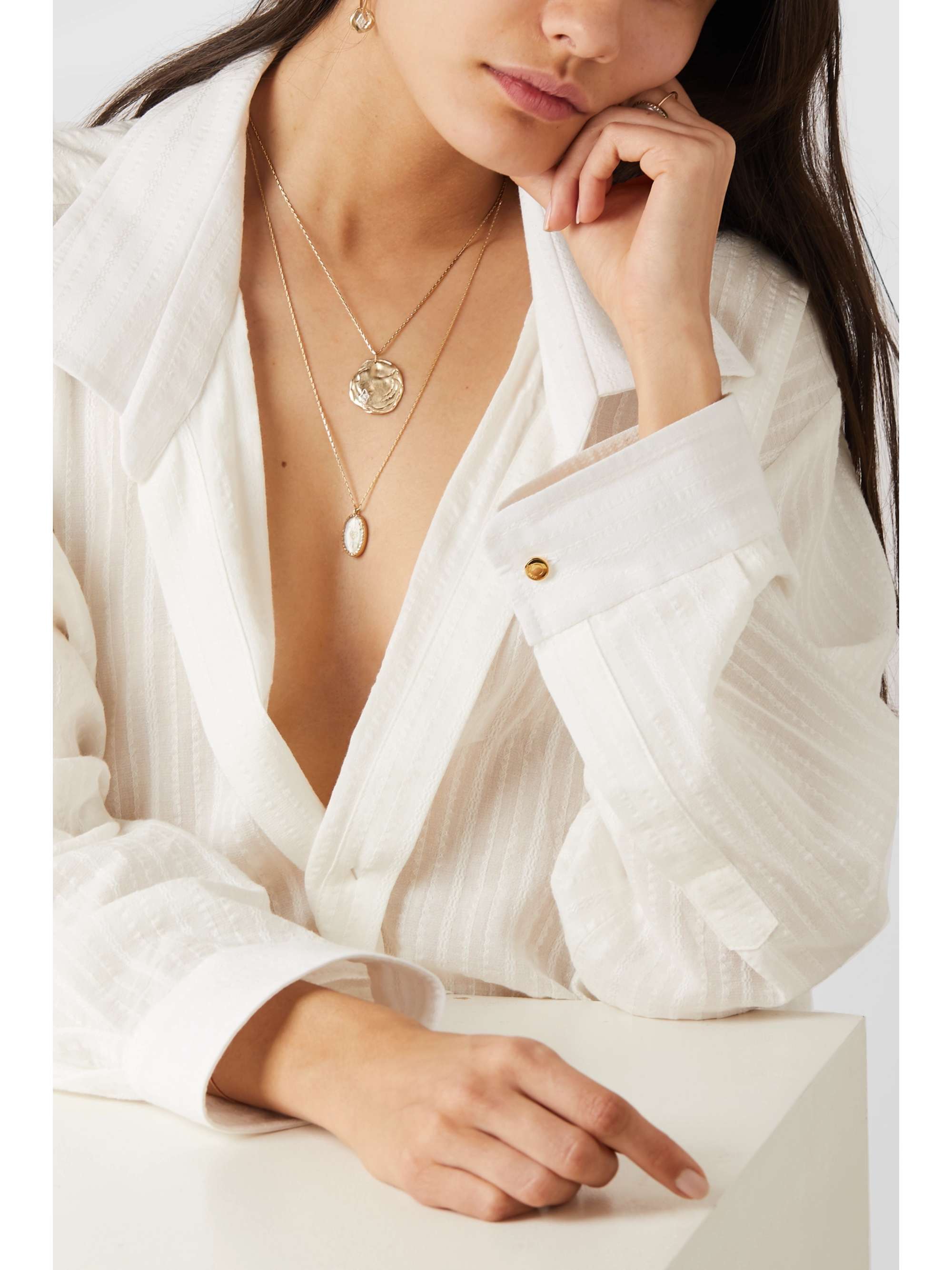 PASCALE MONVOISIN Hayett 9-karat gold diamond necklace