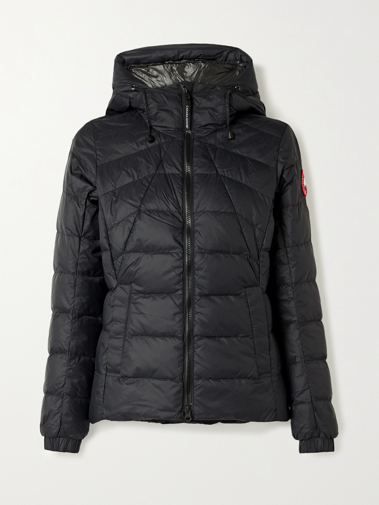 Shop Canada Goose Abbott Hooded Quilted Shell Down Jacket In Black