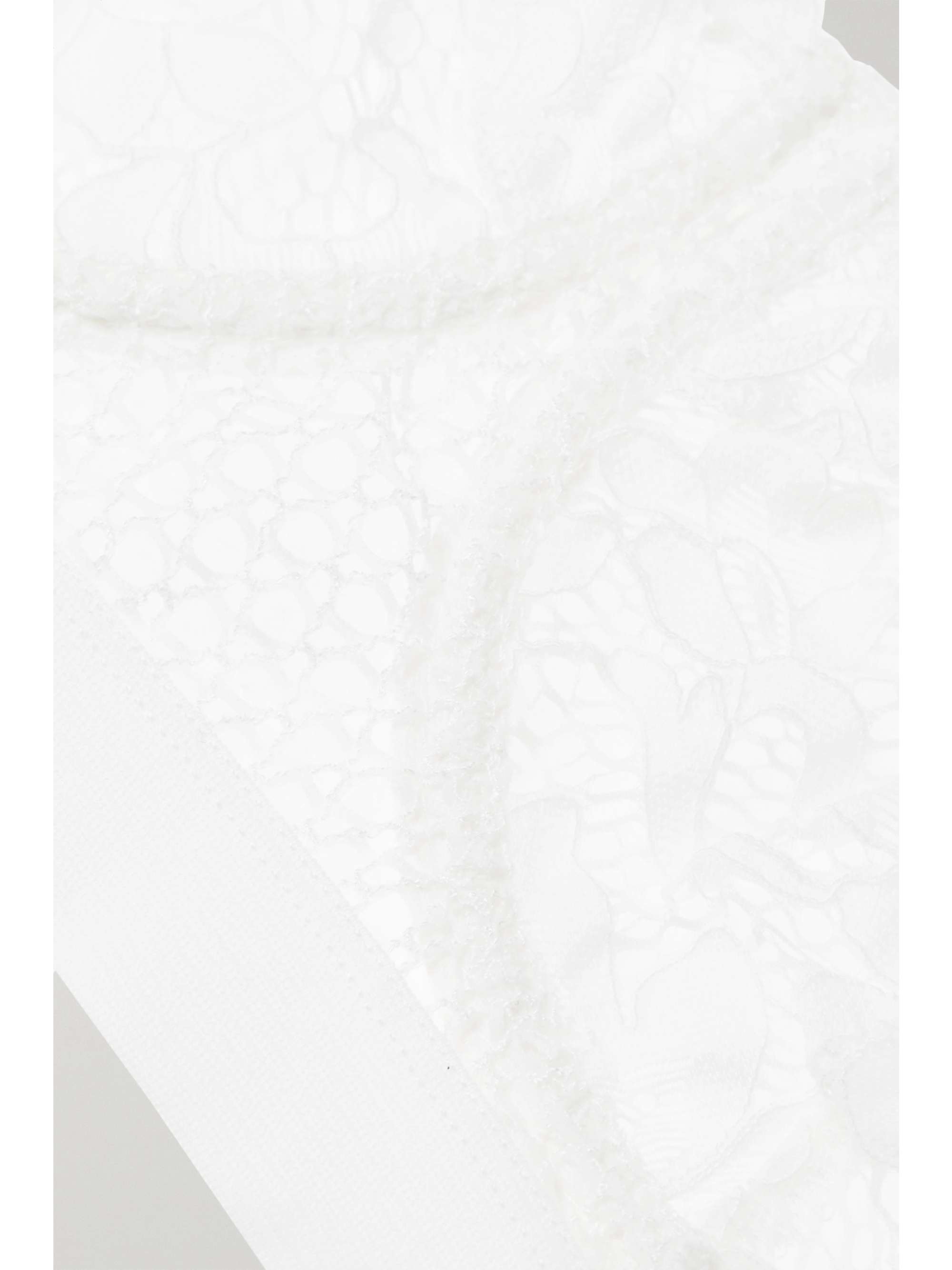 ELSE Petunia stretch-mesh and corded lace underwired strapless balconette bra
